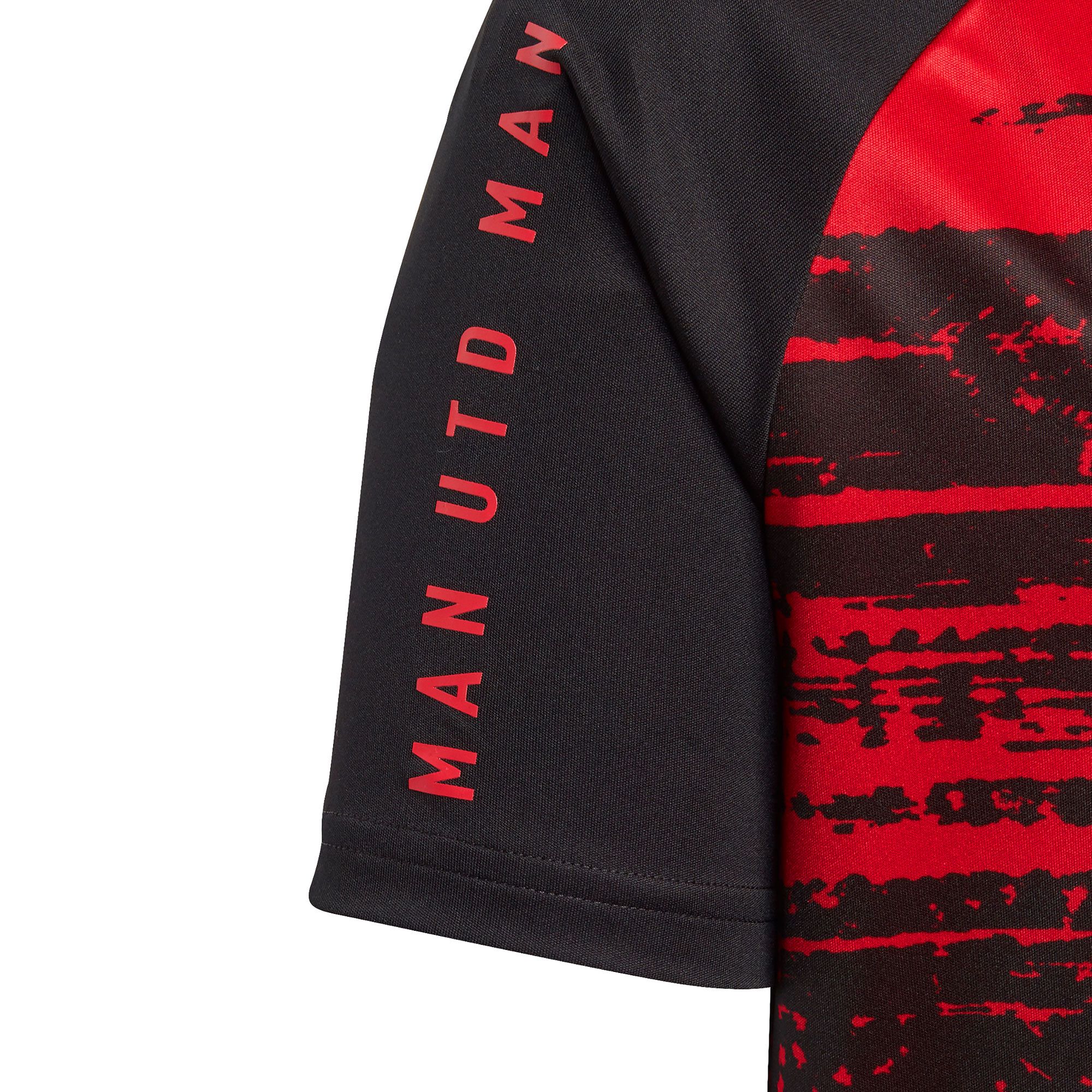 Camiseta de Calentamiento Manchester United 2020/2021 Junior Rojo Negro - Fútbol Factory