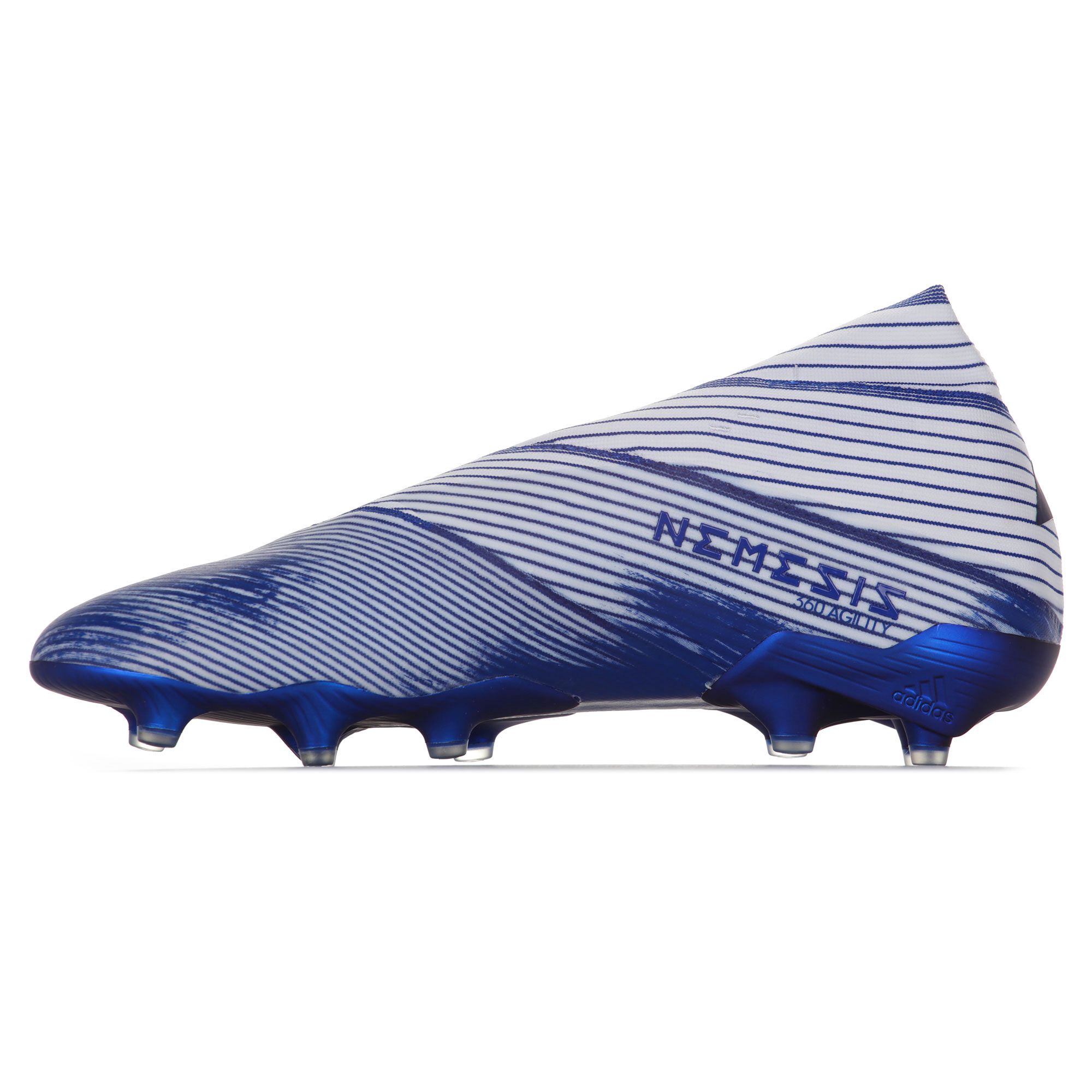 Botas de Fútbol adidas Nemeziz 19+ FG Blanco Azul - Fútbol Factory