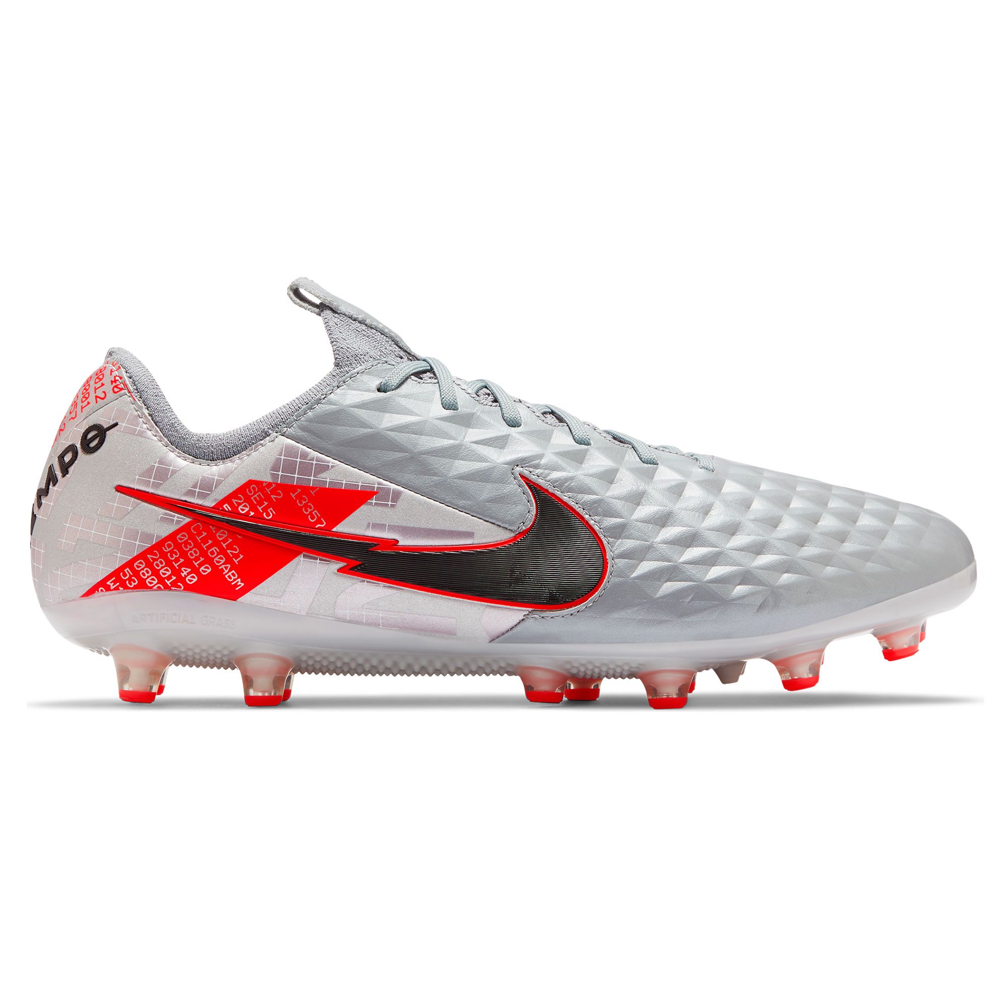 Botas de Futbol Nike Tiempo Legend 8 Elite AG Pro Gris Rojo