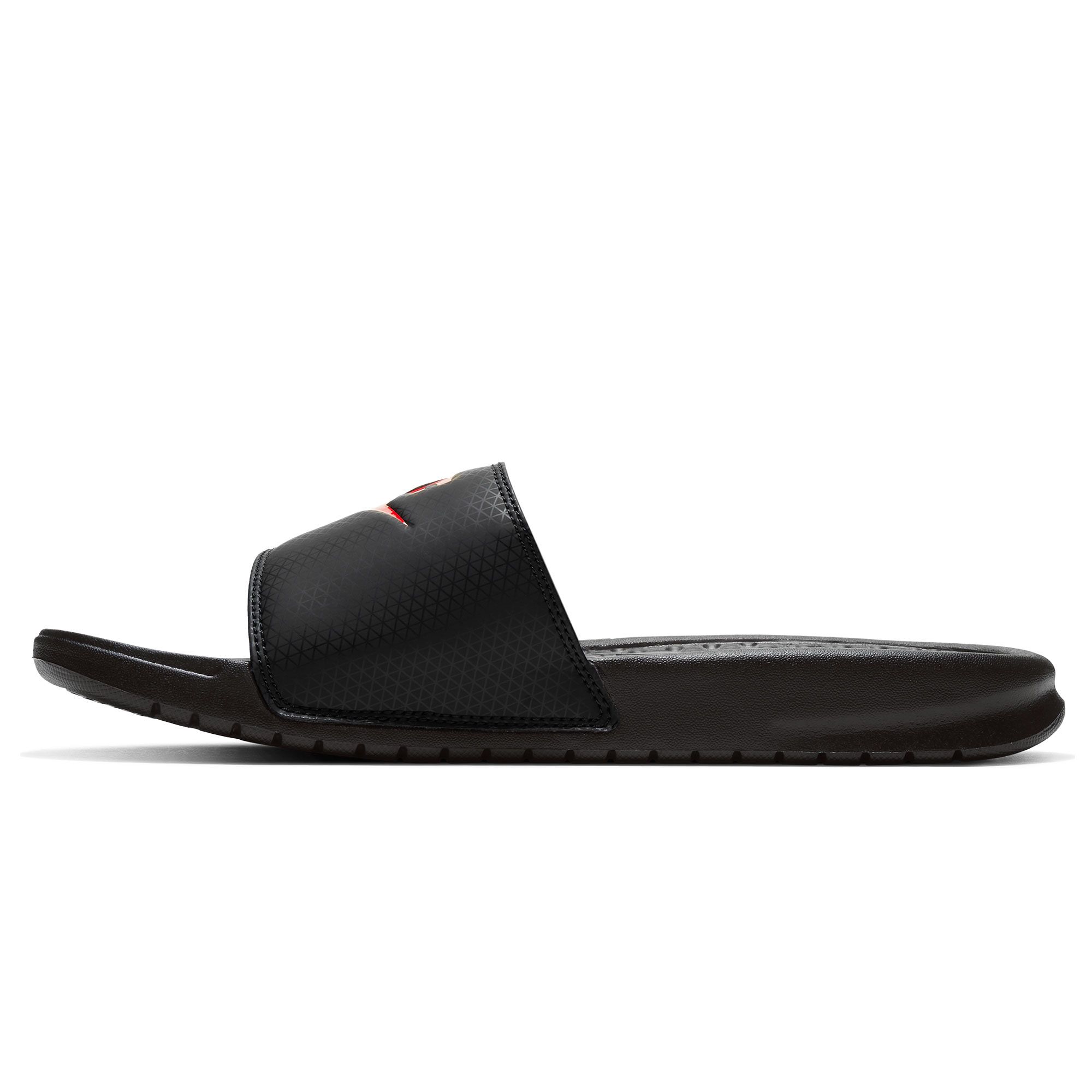 Chanclas Benassi JDI Negro Rojo - Fútbol Factory
