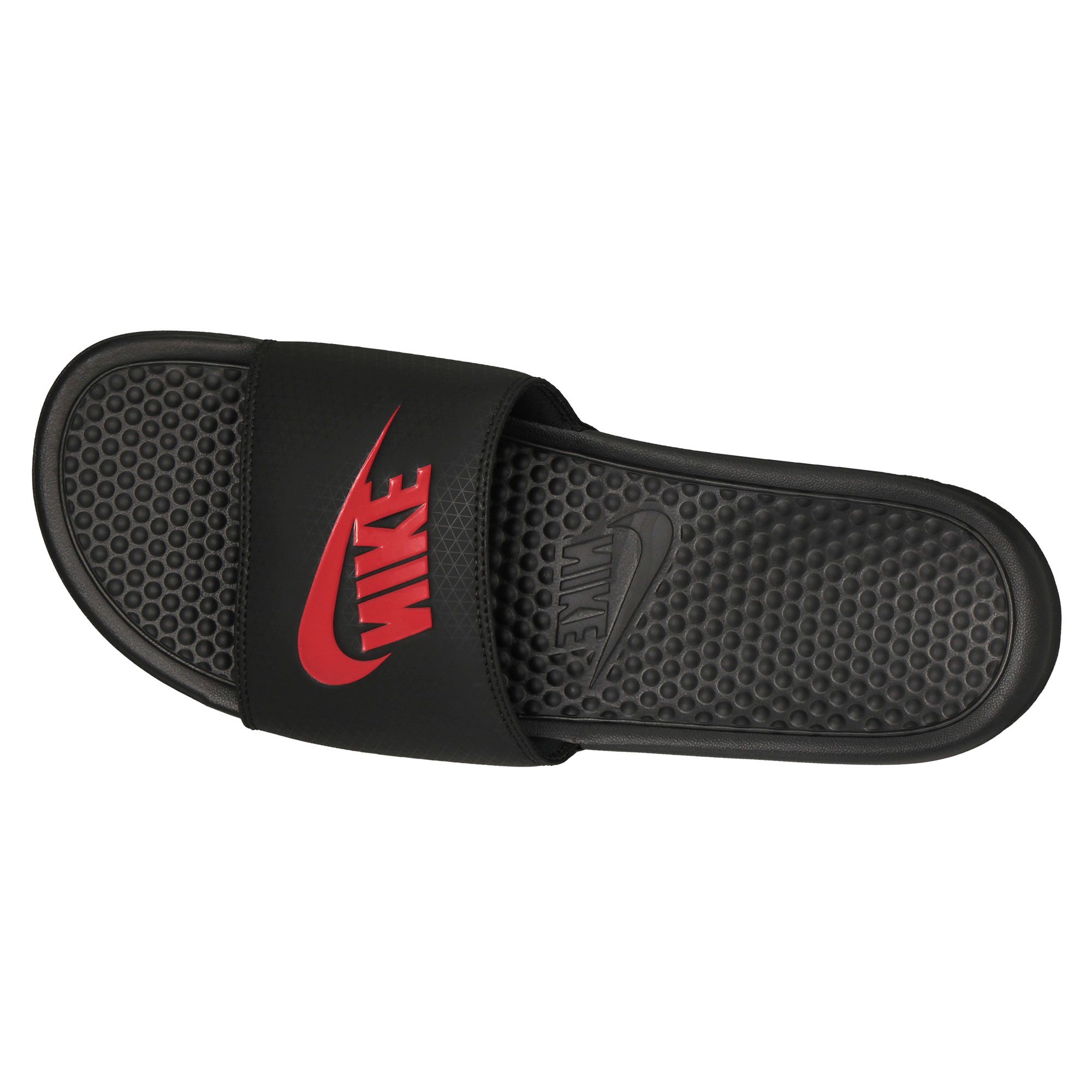 Chanclas Benassi JDI Negro Rojo - Fútbol Factory