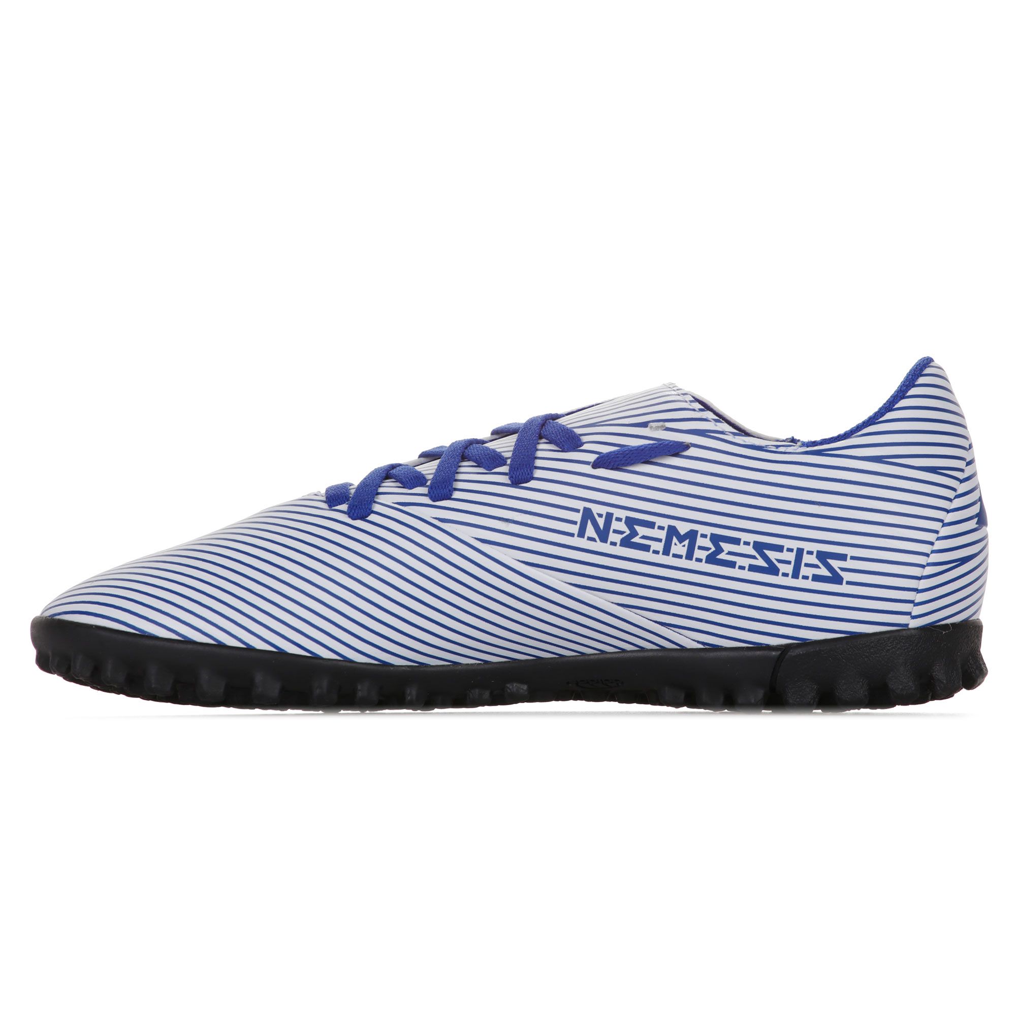 Botas de fútbol adidas Nemeziz 19.4 Multitaco Junior Blanco Azul - Fútbol Factory