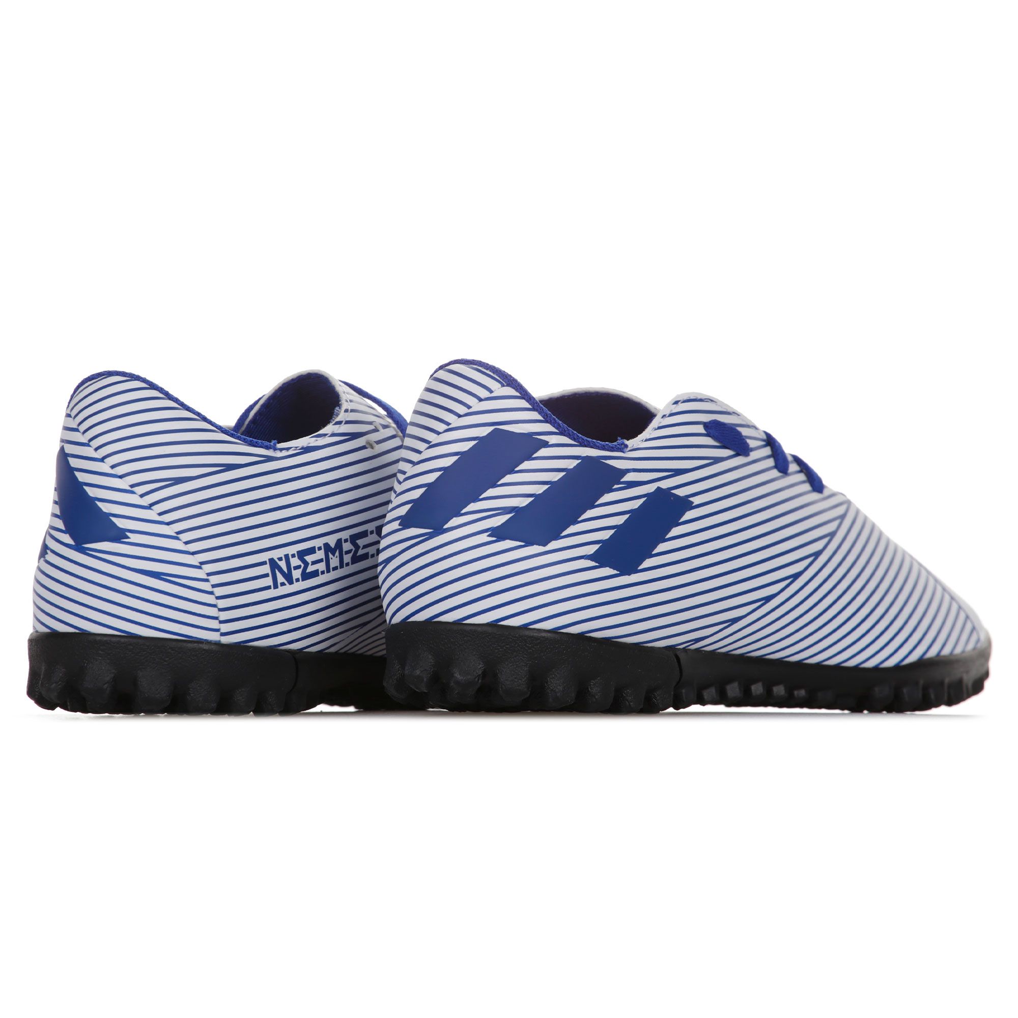 Botas de fútbol adidas Nemeziz 19.4 Multitaco Junior Blanco Azul - Fútbol Factory