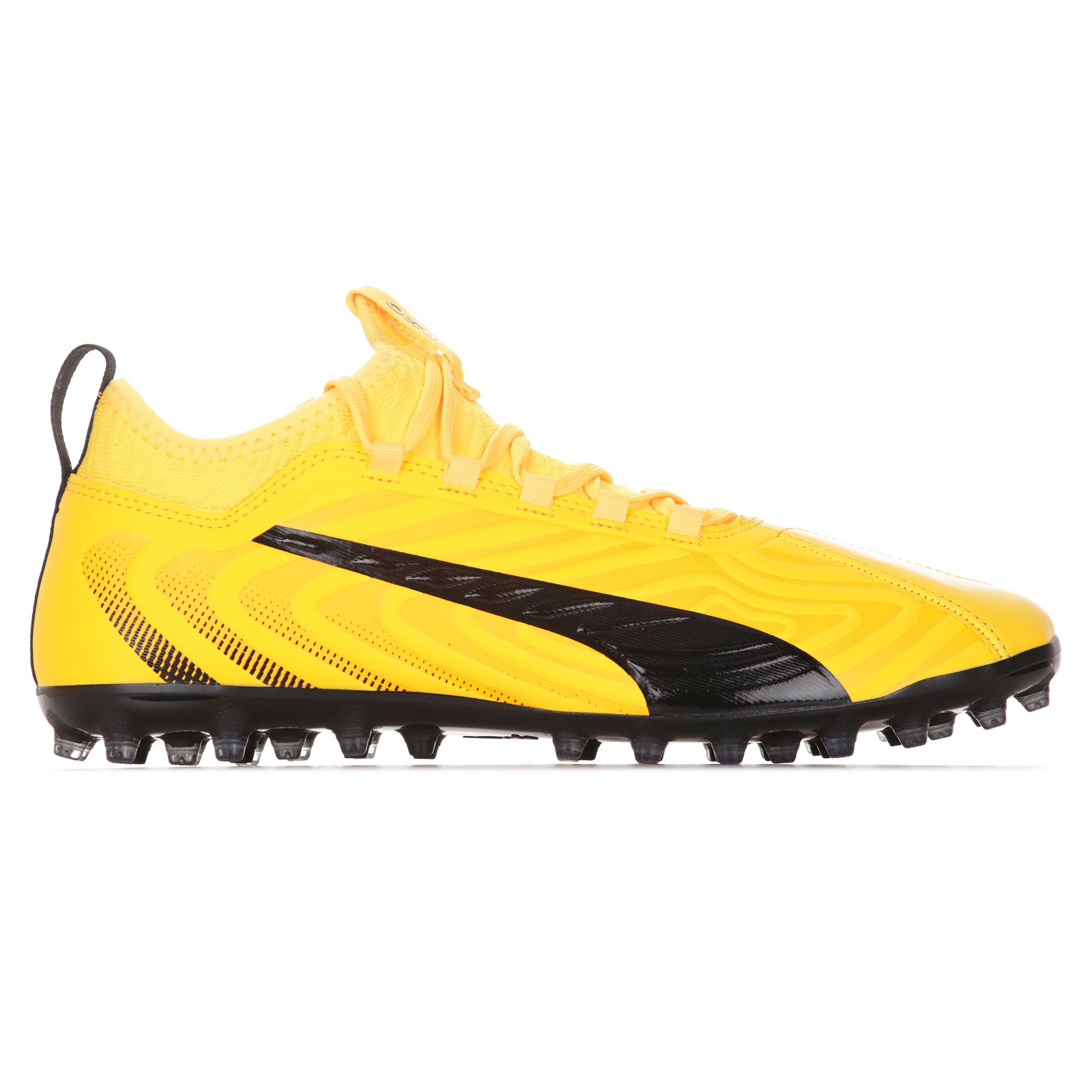 Botas de Fútbol Puma ONE 20.3 MG Amarillo Negro - Fútbol Factory
