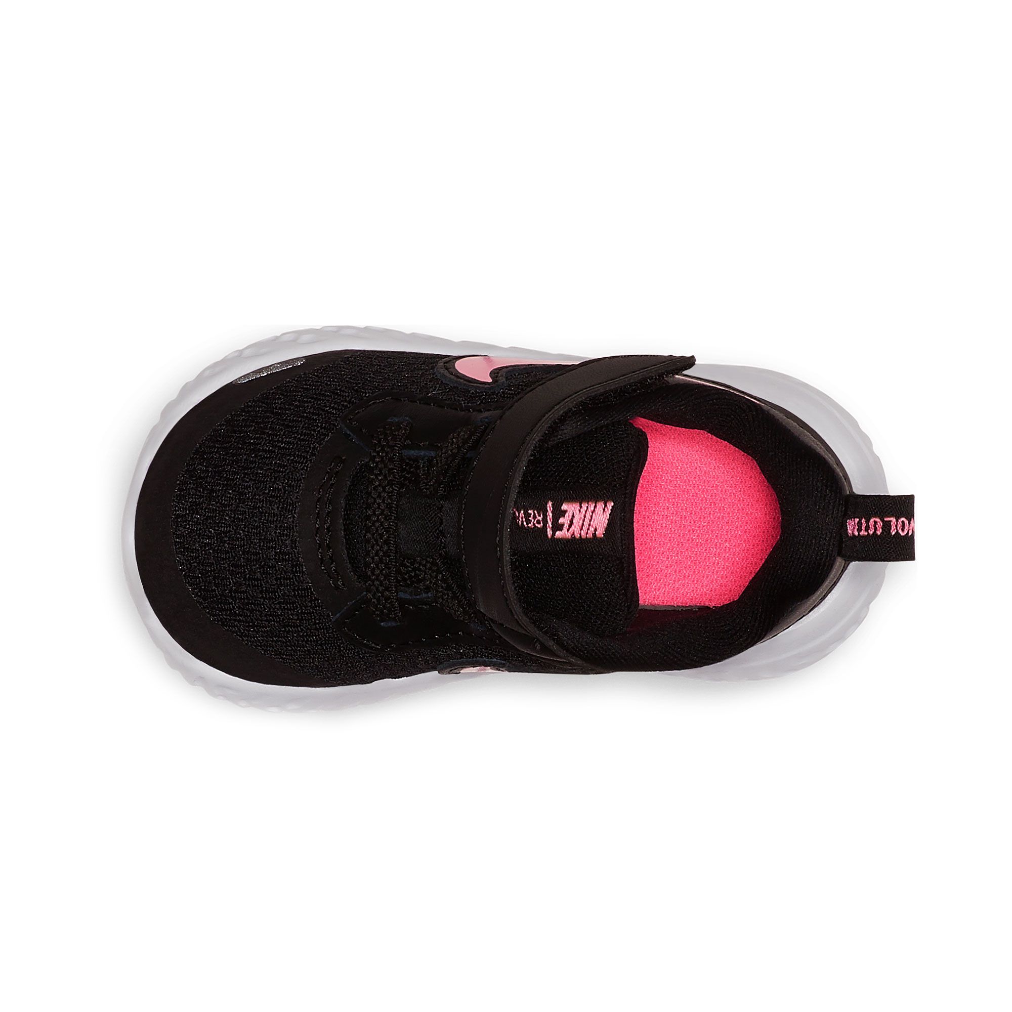 Zapatillas de Paseo Revolution 5 Velcro Bebé Negro Rosa - Fútbol Factory