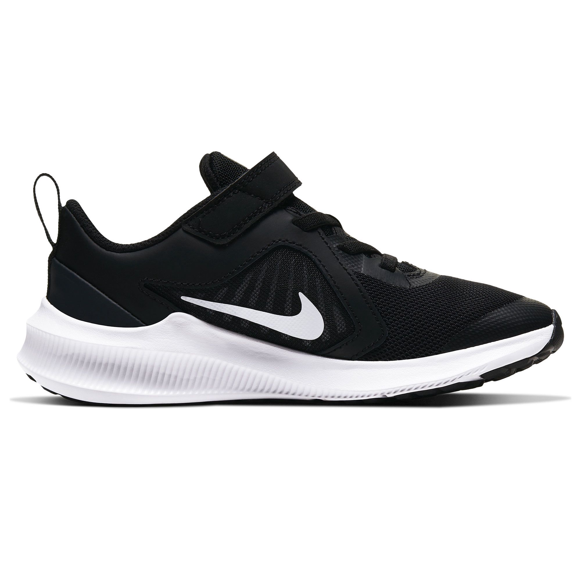 Zapatillas de Running Downshifter 10 Velcro Junior Negro - Fútbol Factory