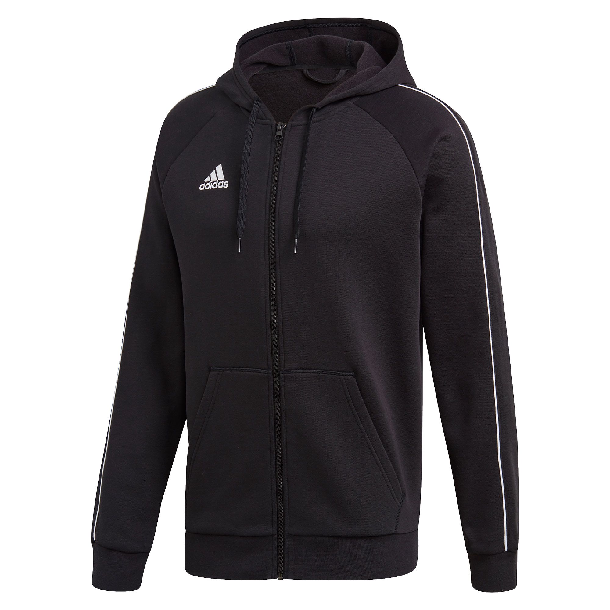 Chaqueta de Paseo con Capucha Core 18 Negro - Fútbol Factory