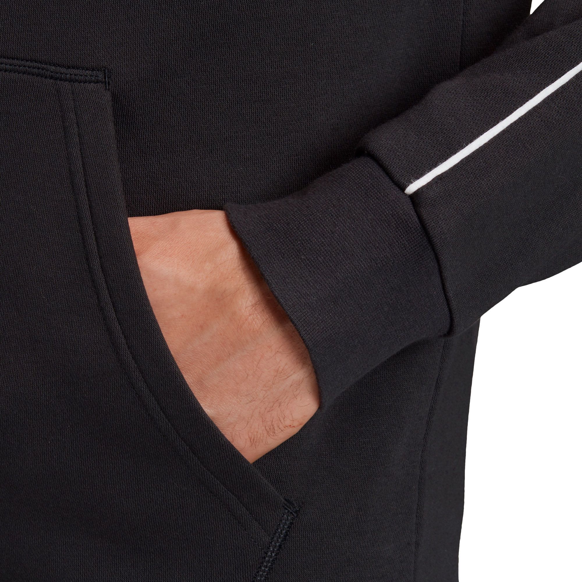 Chaqueta de Paseo con Capucha Core 18 Negro - Fútbol Factory