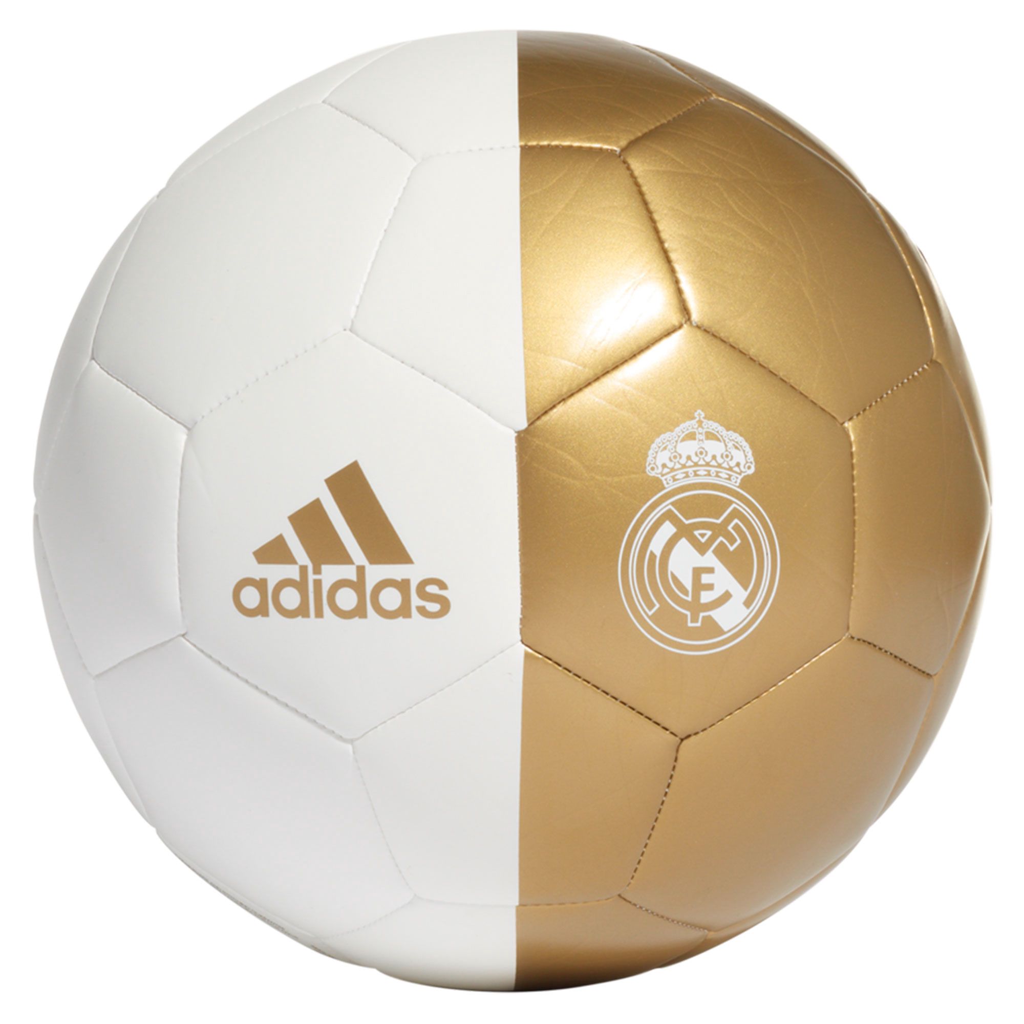 Balón de Fútbol Sala Real Madrid 2019/2020 Capitano Blanco Dorado - Fútbol Factory