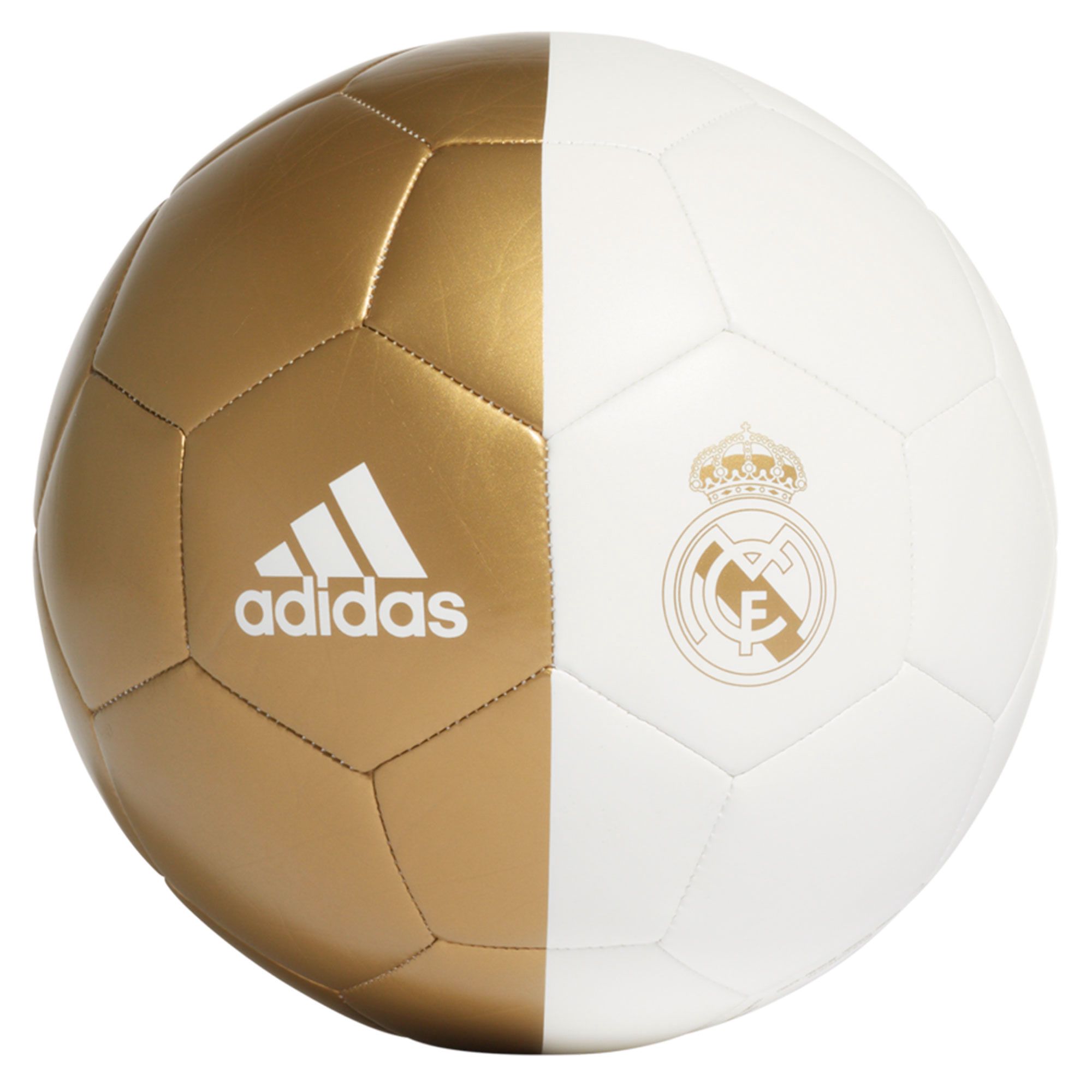 Balón de Fútbol Sala Real Madrid 2019/2020 Capitano Blanco Dorado - Fútbol Factory