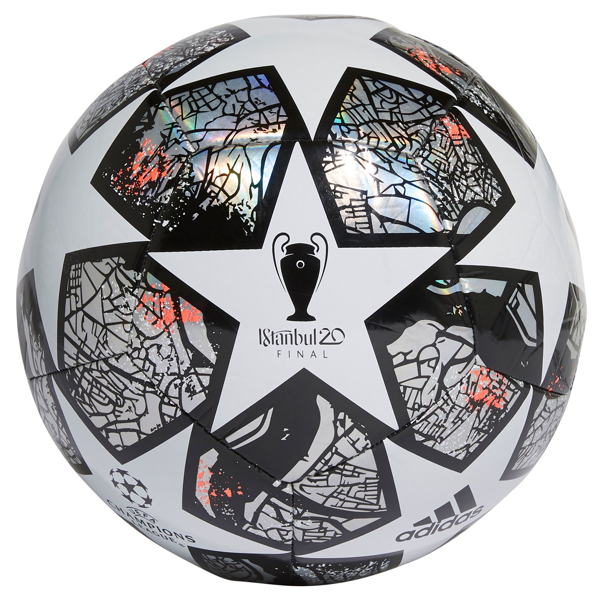 Balón de Fútbol 7 Finale 20 UCL Training Blanco Plata - Fútbol Factory