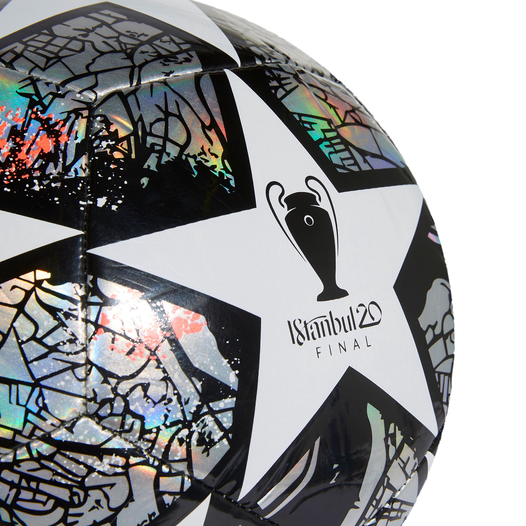 Balón de Fútbol 7 Finale 20 UCL Training Blanco Plata - Fútbol Factory