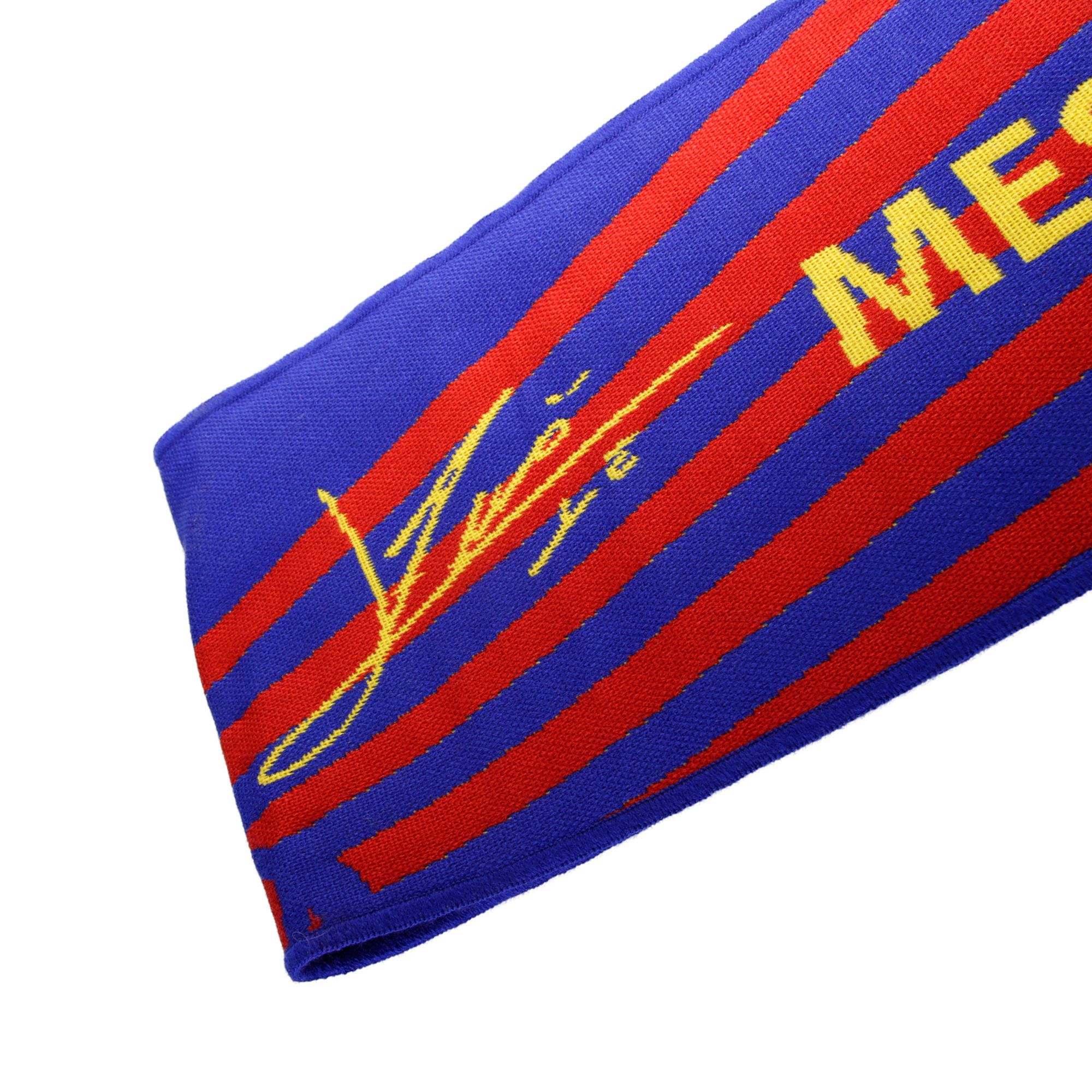 Bufanda Oficial del FC Barcelona Messi 2019/2020 Azul Rojo - Fútbol Factory