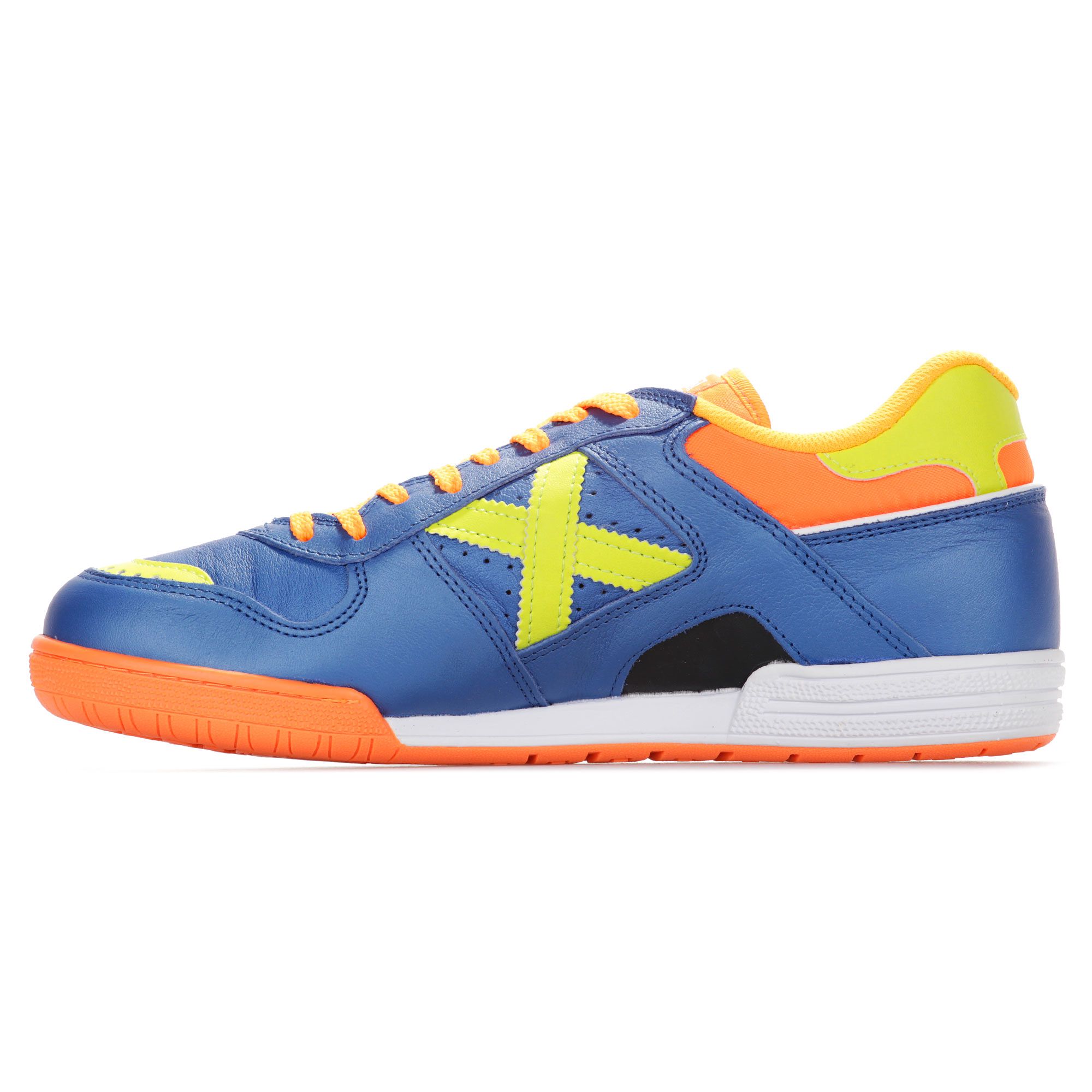 Zapatillas de Fútbol Sala Continental Azul Naranja - Fútbol Factory