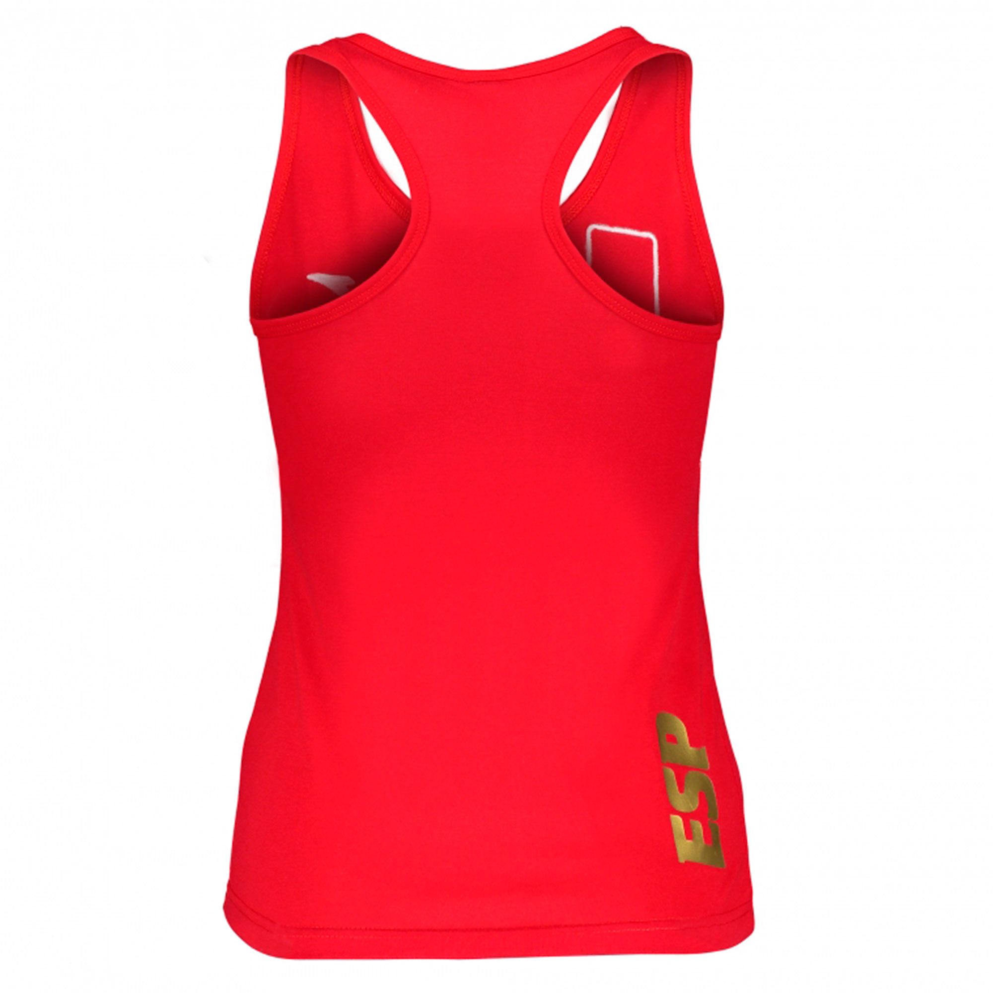 Camiseta Oficial de Paseo España COE Sin Mangas Mujer Rojo - Fútbol Factory
