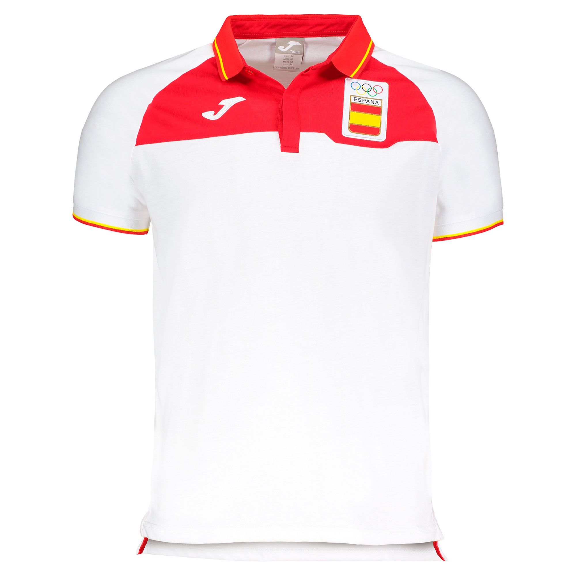 Polo Oficial de Paseo España COE Blanco Rojo - Fútbol Factory