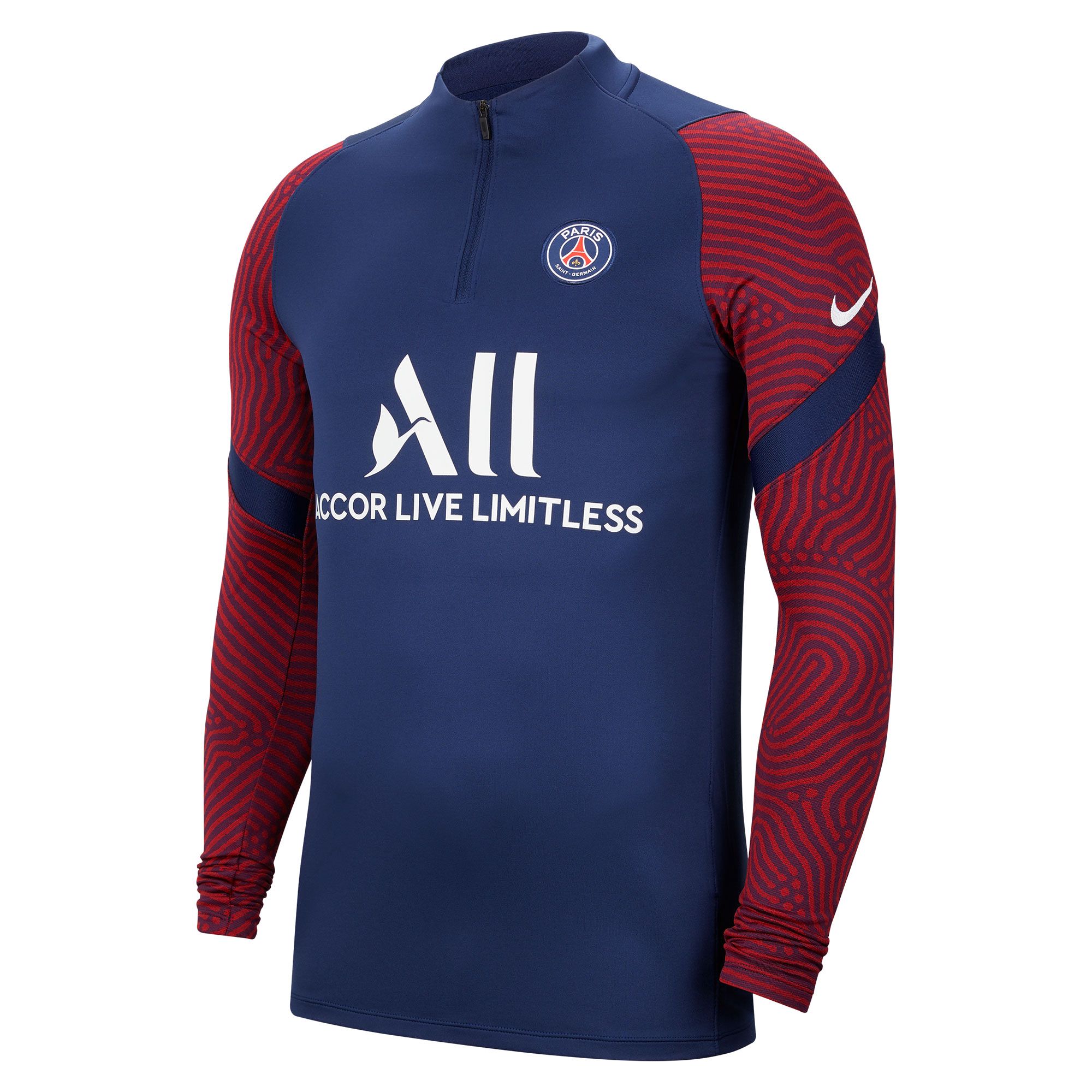 Sudadera de Training PSG 2020/2021 Strike Marino Rojo - Fútbol Factory