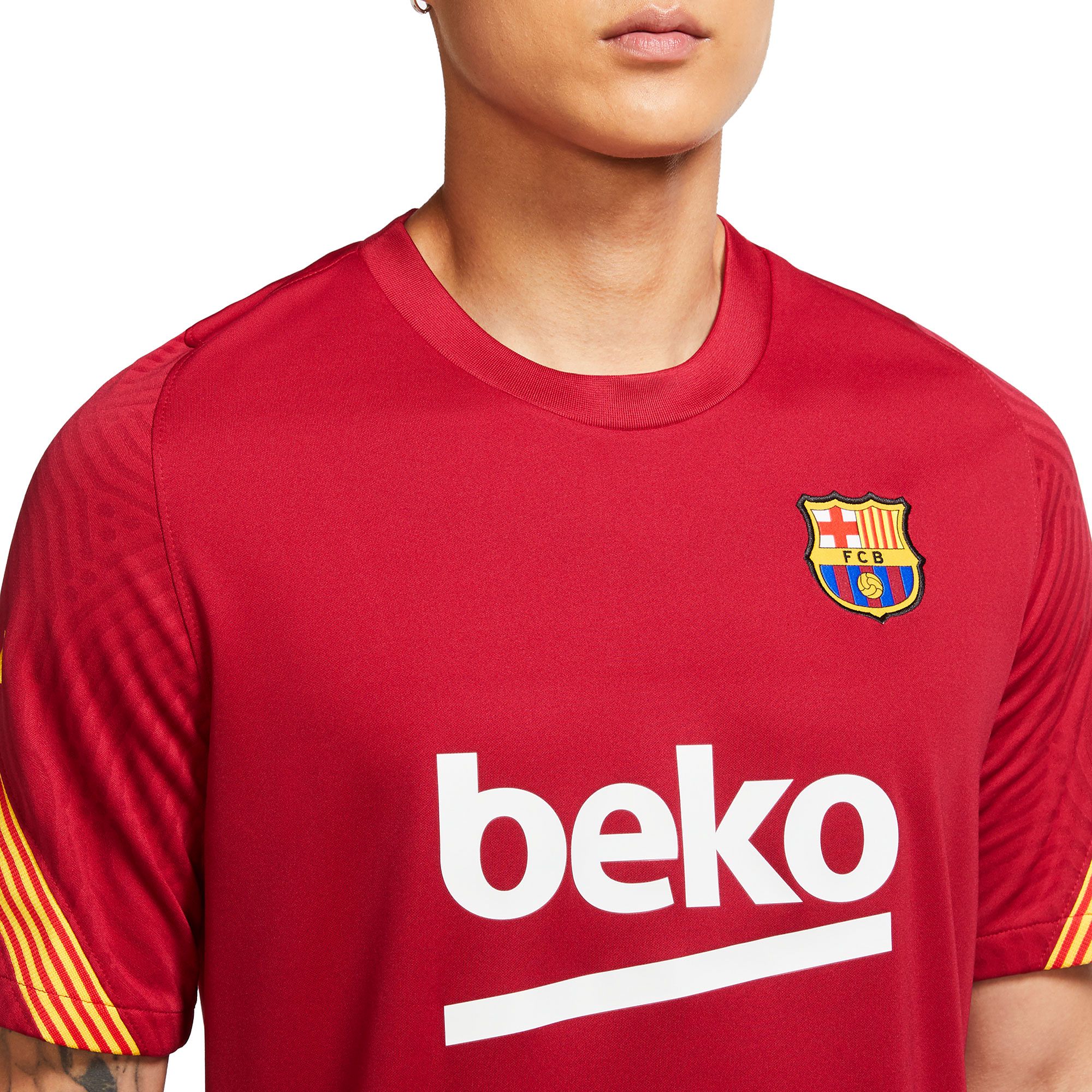 Camiseta de Training FC Barcelona 2020/2021 Strike Rojo - Fútbol Factory