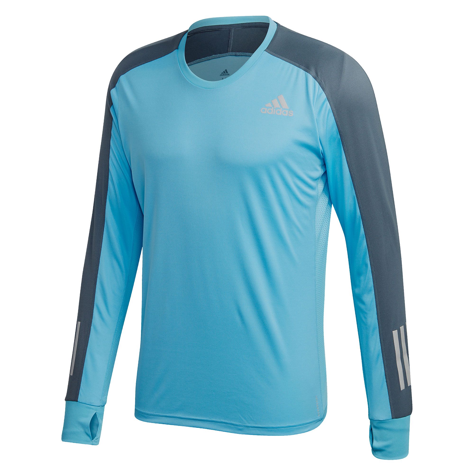 Camsieta de Running Own The Run LS Azul - Fútbol Factory