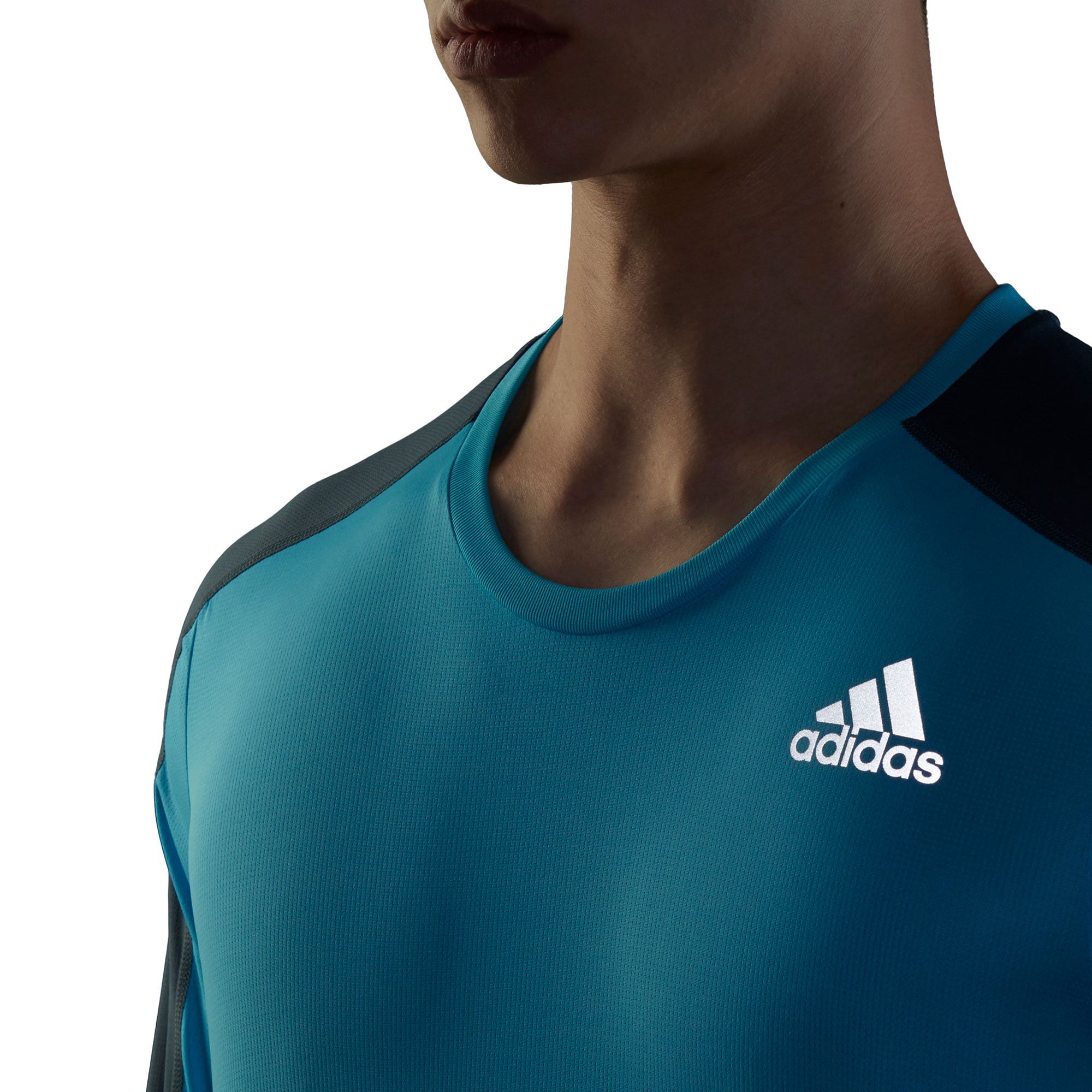 Camsieta de Running Own The Run LS Azul - Fútbol Factory