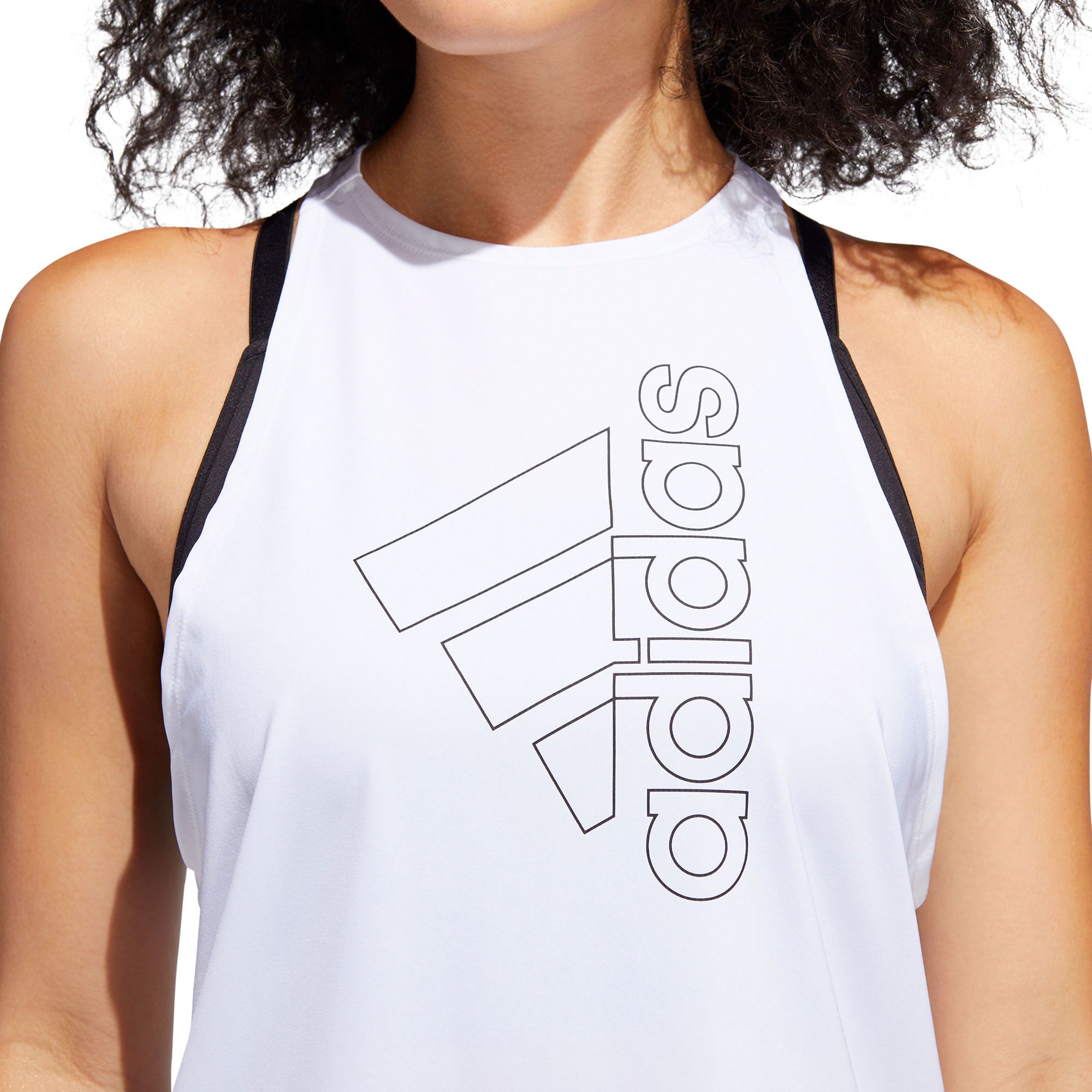 Camiseta de Tirantes de Training Badge Of Sport Mujer Blanco - Fútbol Factory