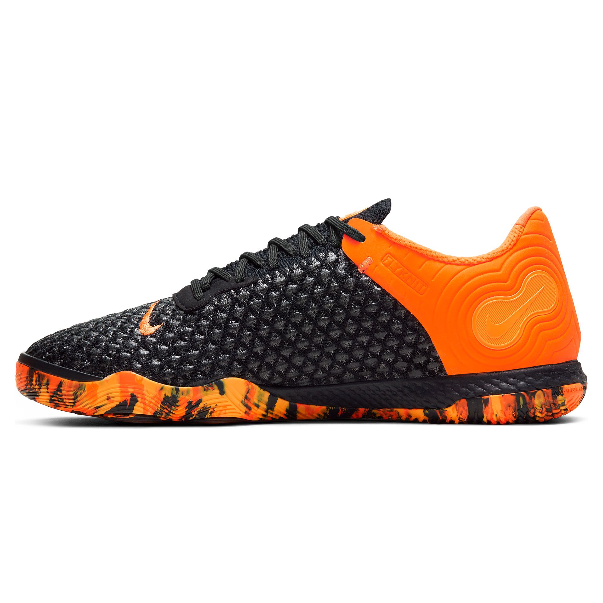 Zapatillas de Fútbol Sala Nike React Gato Negro Naranja - Fútbol Factory