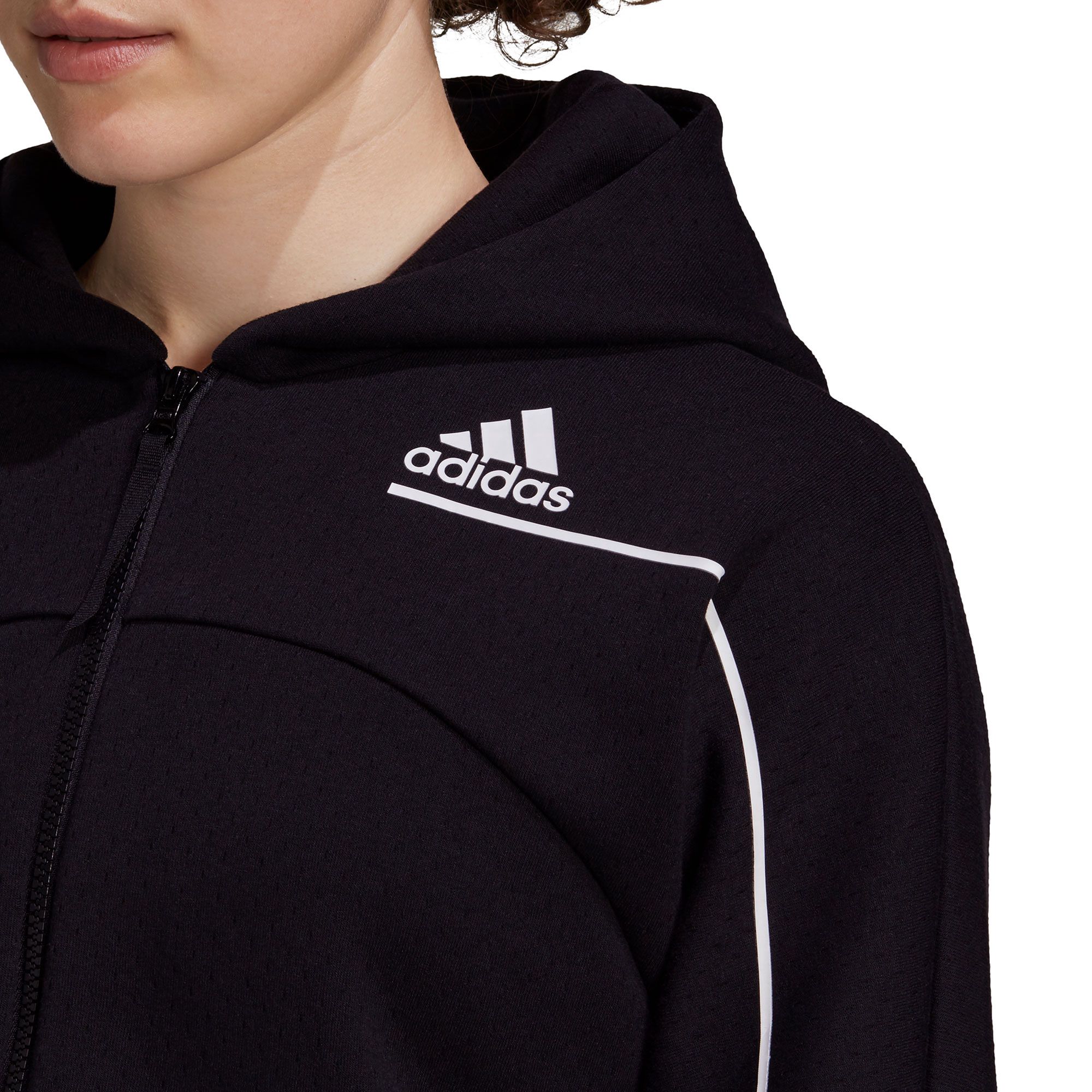 Chaqueta de Paseo ZNE HD Mujer Negro - Fútbol Factory