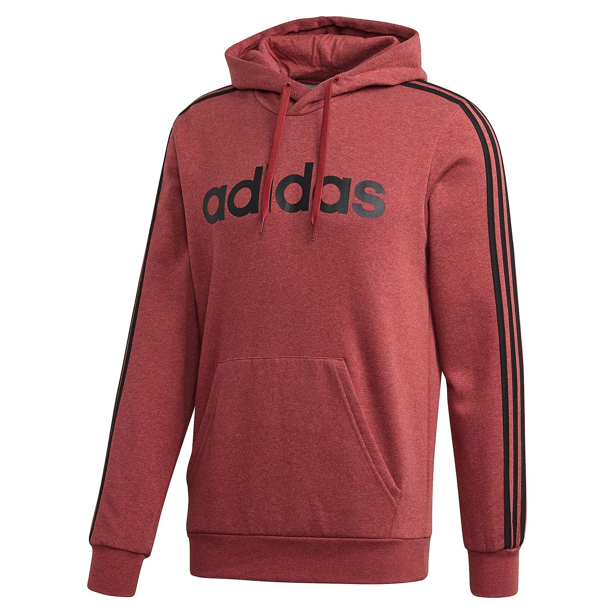 Sudadera de Paseo Essentials Tres Bandas HD Rojo - Fútbol Factory
