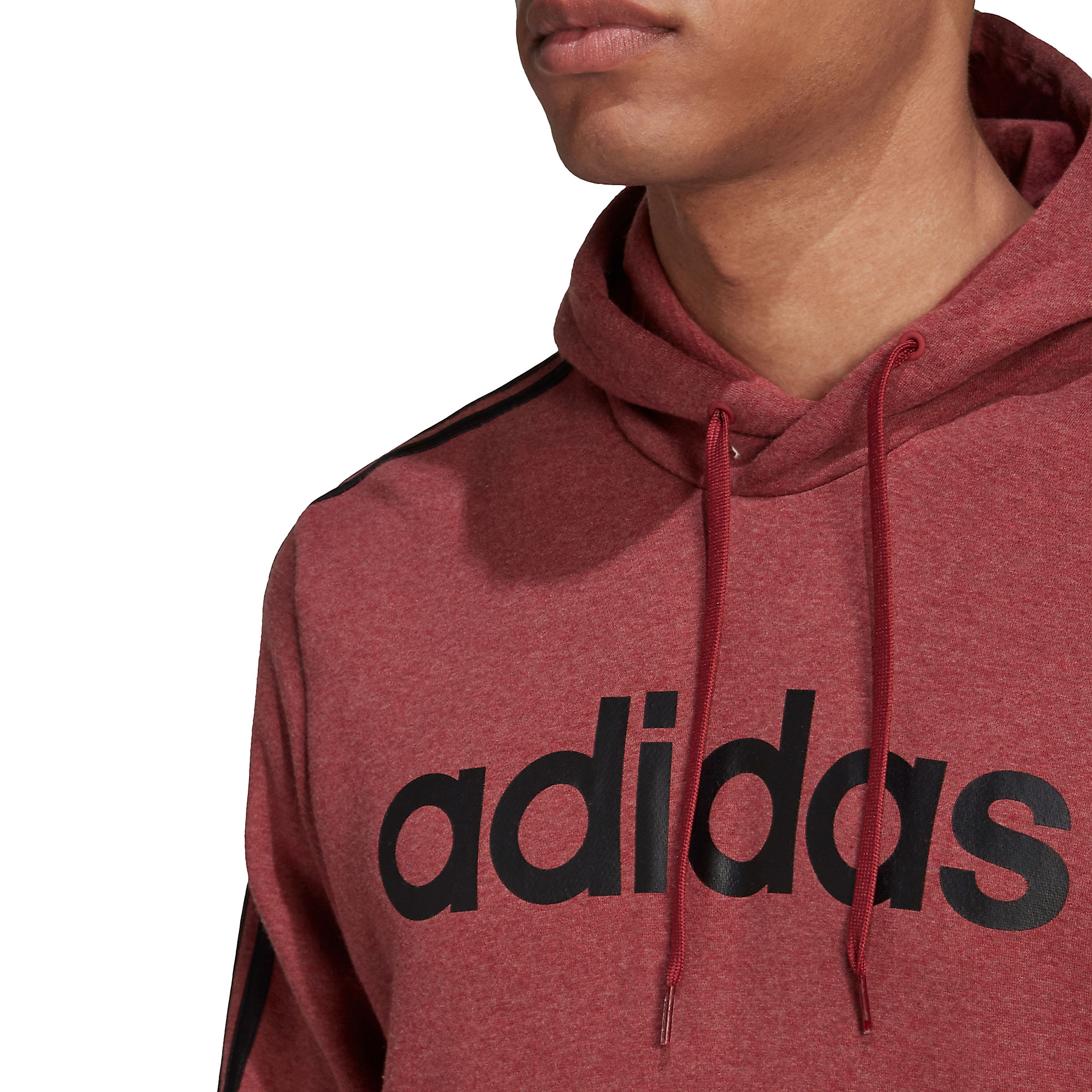 Sudadera de Paseo Essentials Tres Bandas HD Rojo - Fútbol Factory