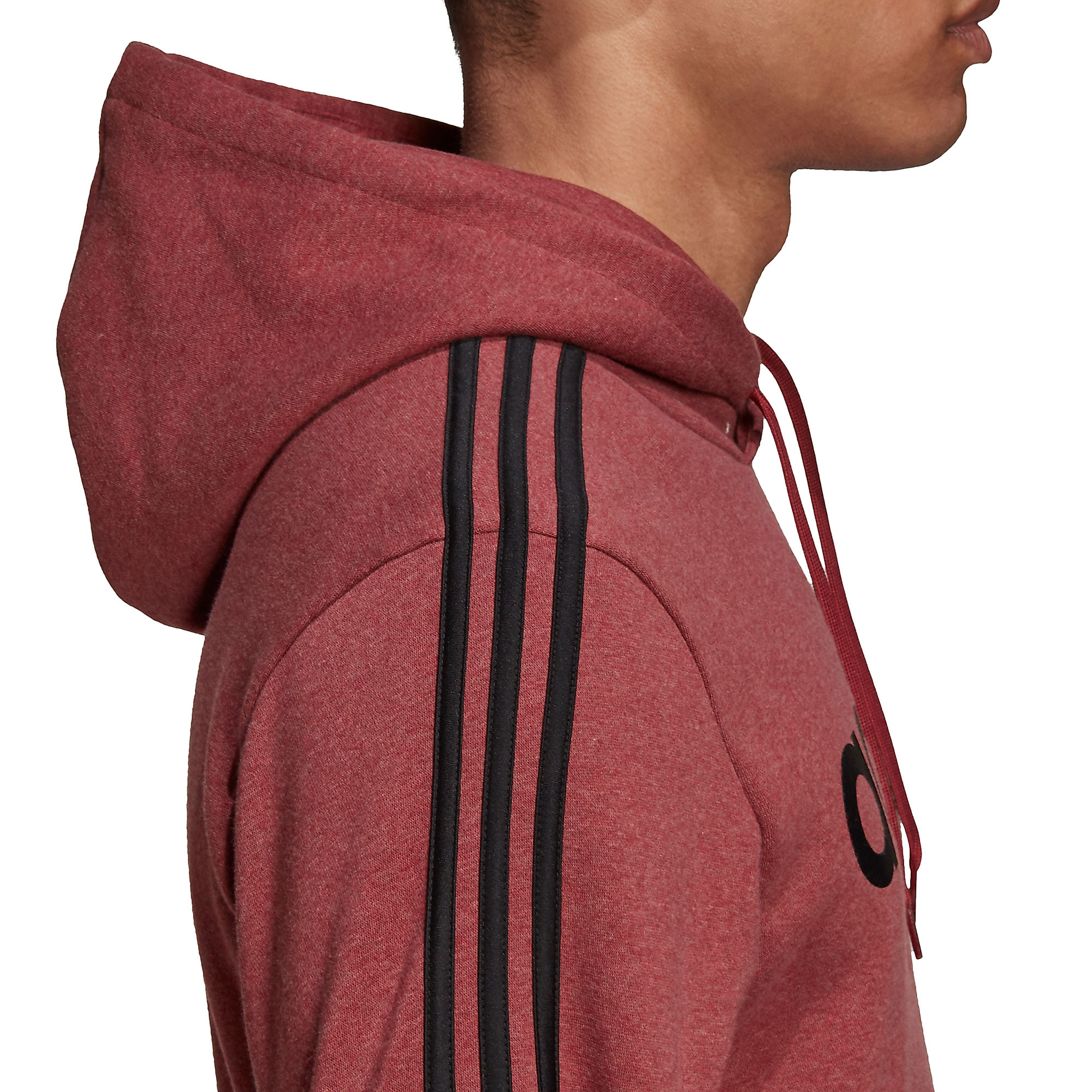 Sudadera de Paseo Essentials Tres Bandas HD Rojo - Fútbol Factory