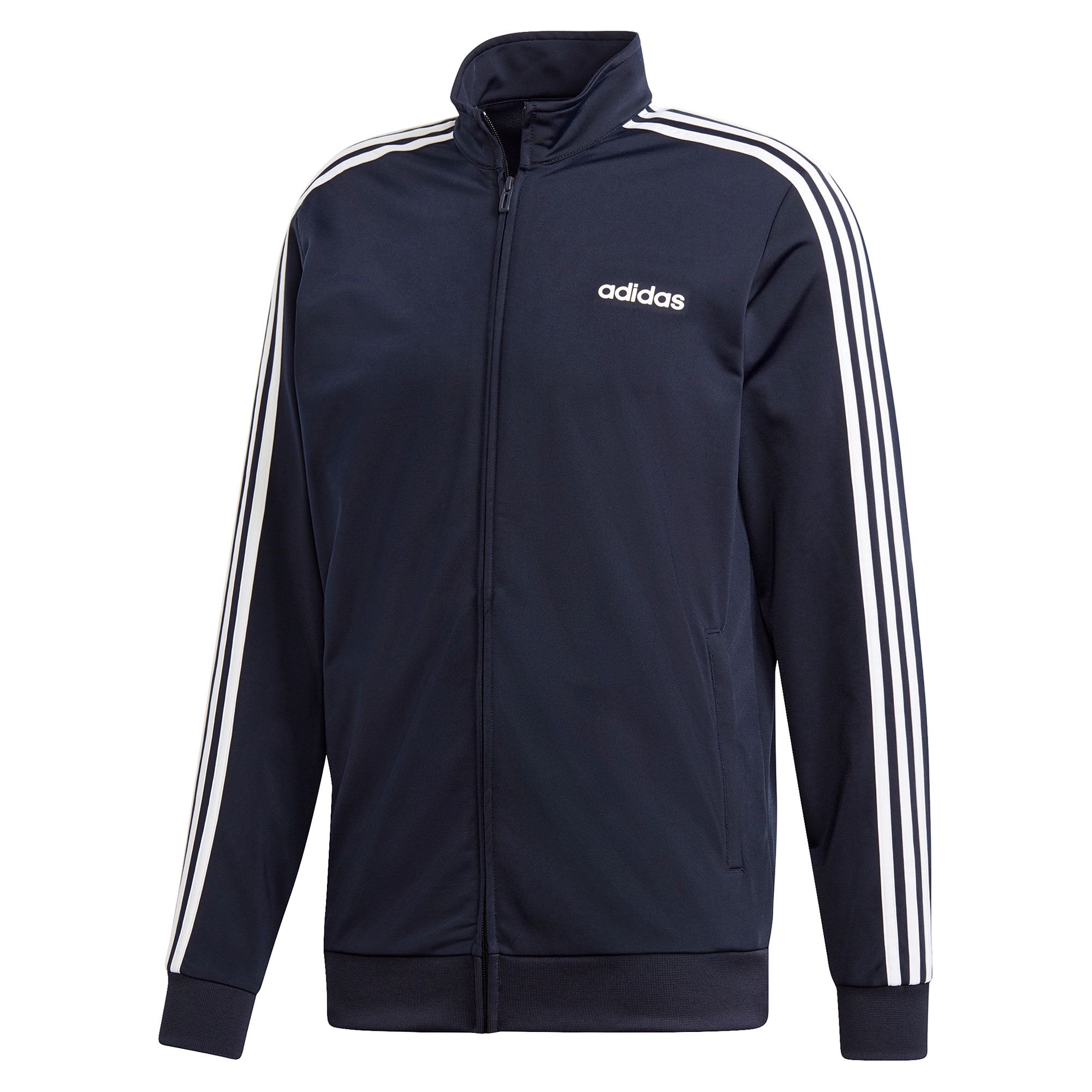 Chaqueta de Paseo Essentials Tres Bandas Marino Blanco - Fútbol Factory