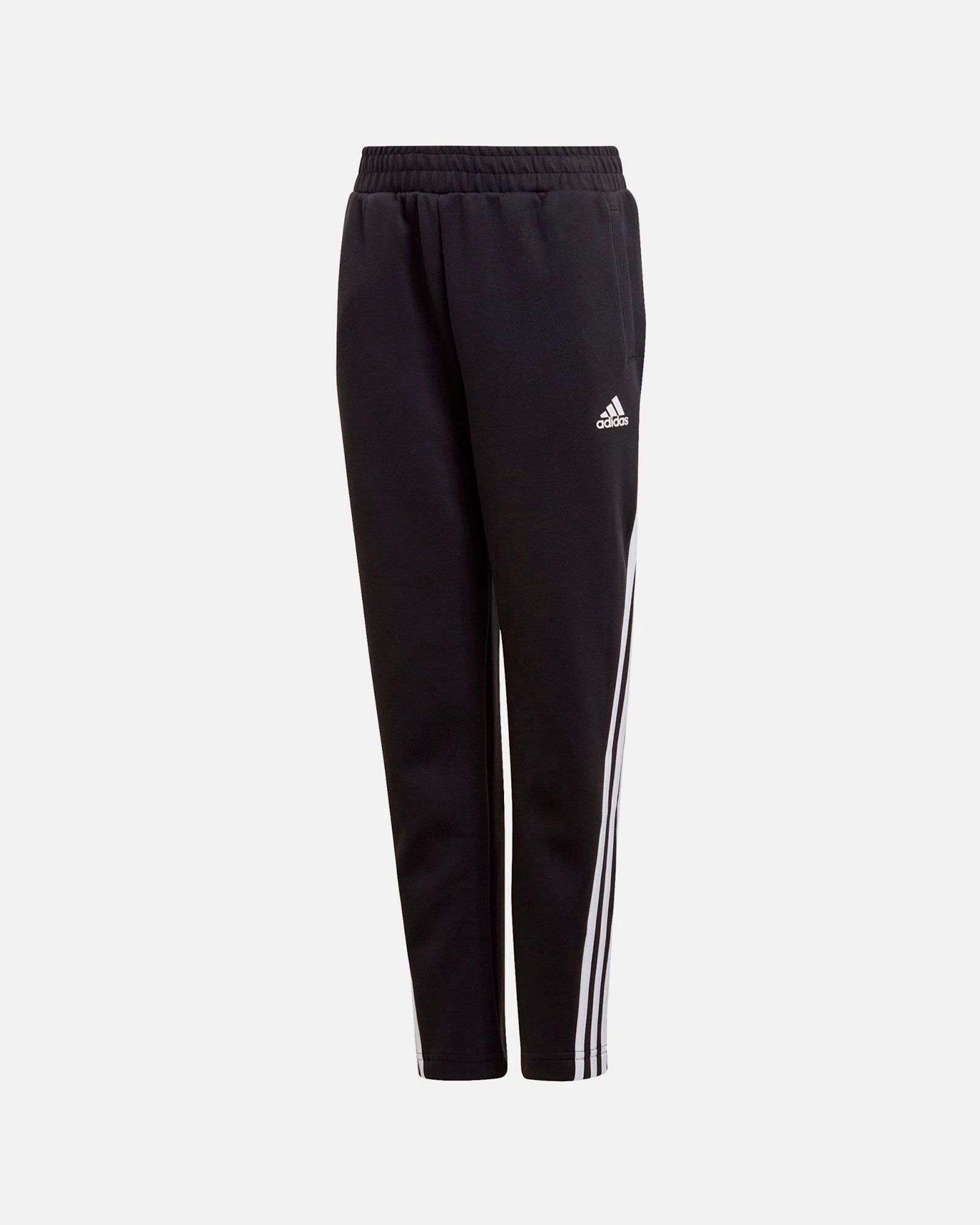 Pantalón de Paseo Tres Bandas Junior Negro Blanco - Fútbol Factory