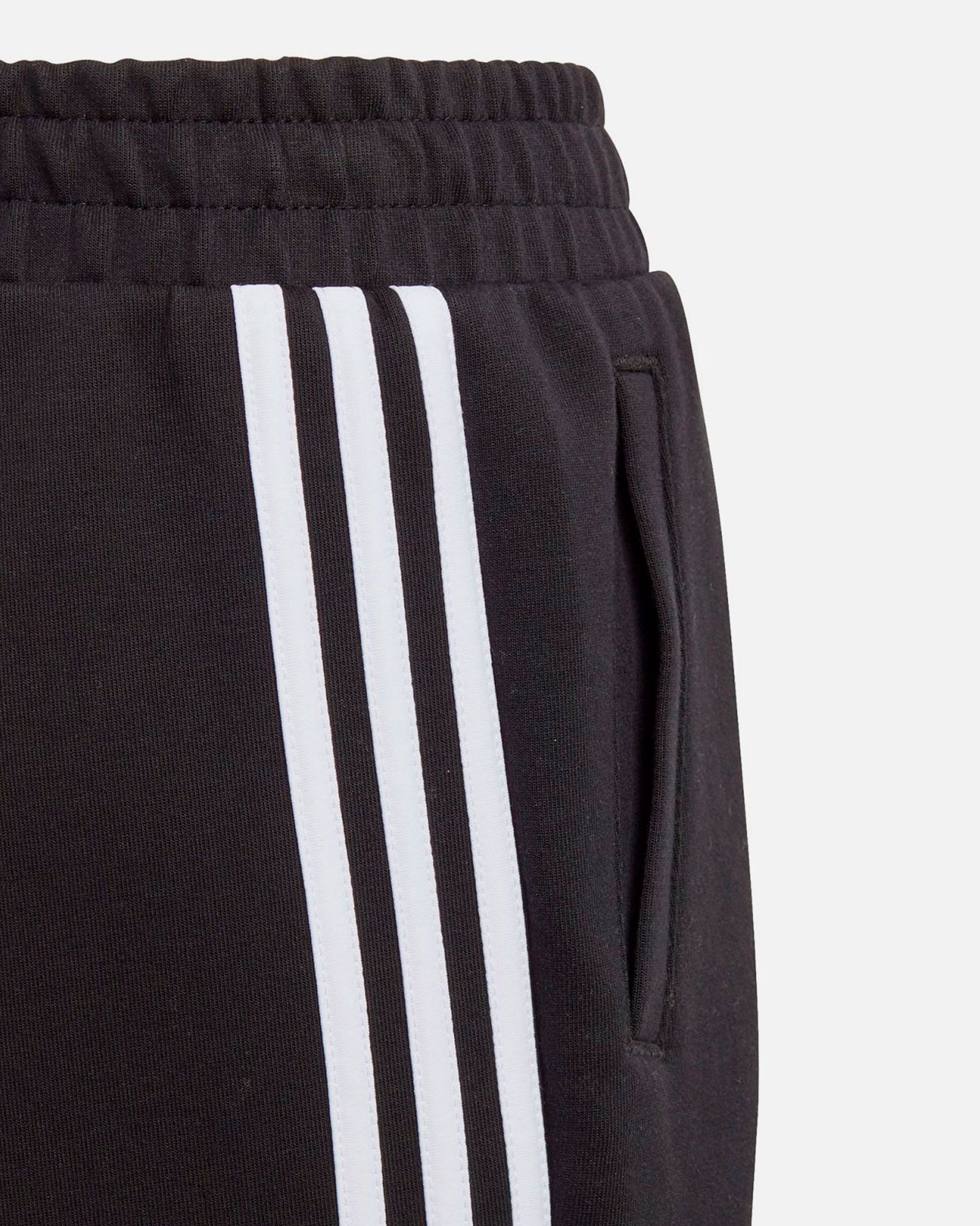 Pantalón de Paseo Tres Bandas Junior Negro Blanco - Fútbol Factory