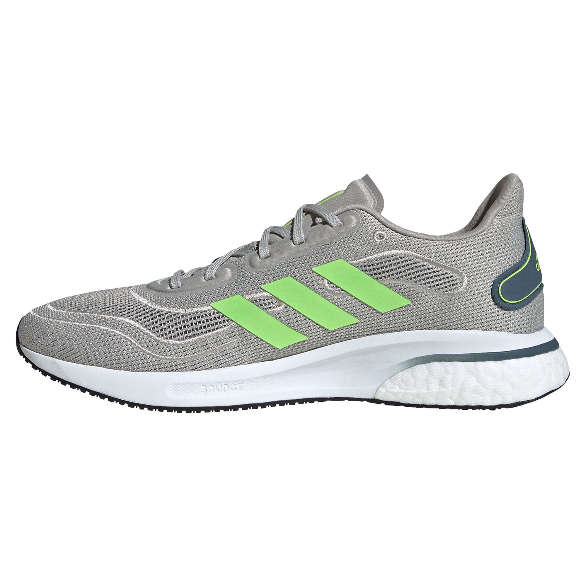 Zapatillas de Running Supernova Gris Verde - Fútbol Factory