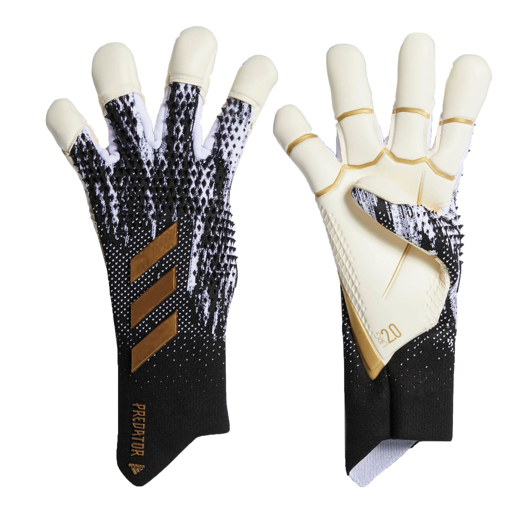 Guantes Predator 20 Pro Hybrid Blanco Negro - Fútbol Factory