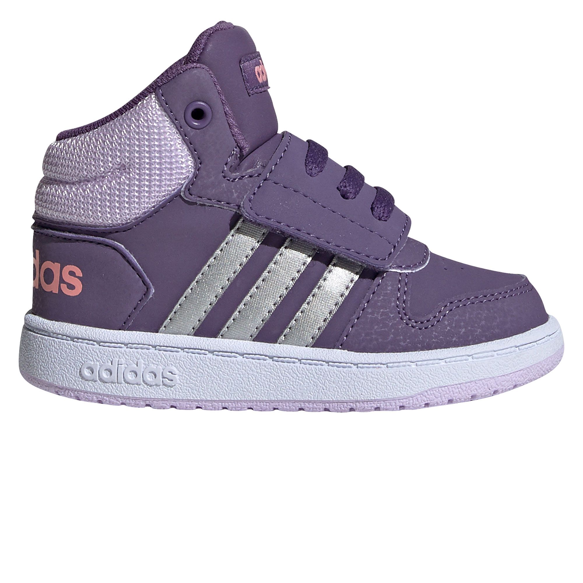 Zapatillas Hoops Mid 2.0 Junior Morado - Fútbol Factory