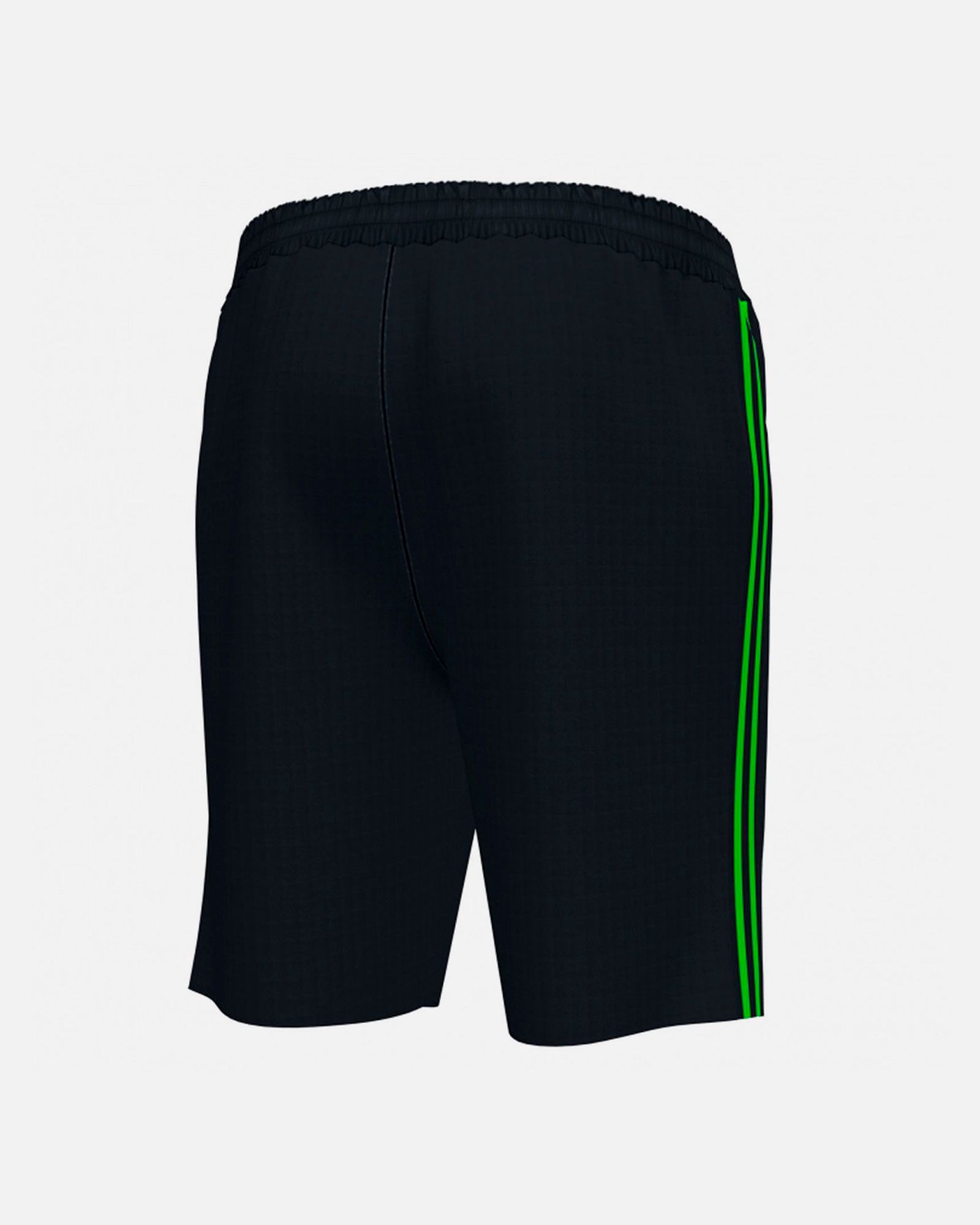 Pantalón Corto de Training Classic Junior Negro Verde - Fútbol Factory