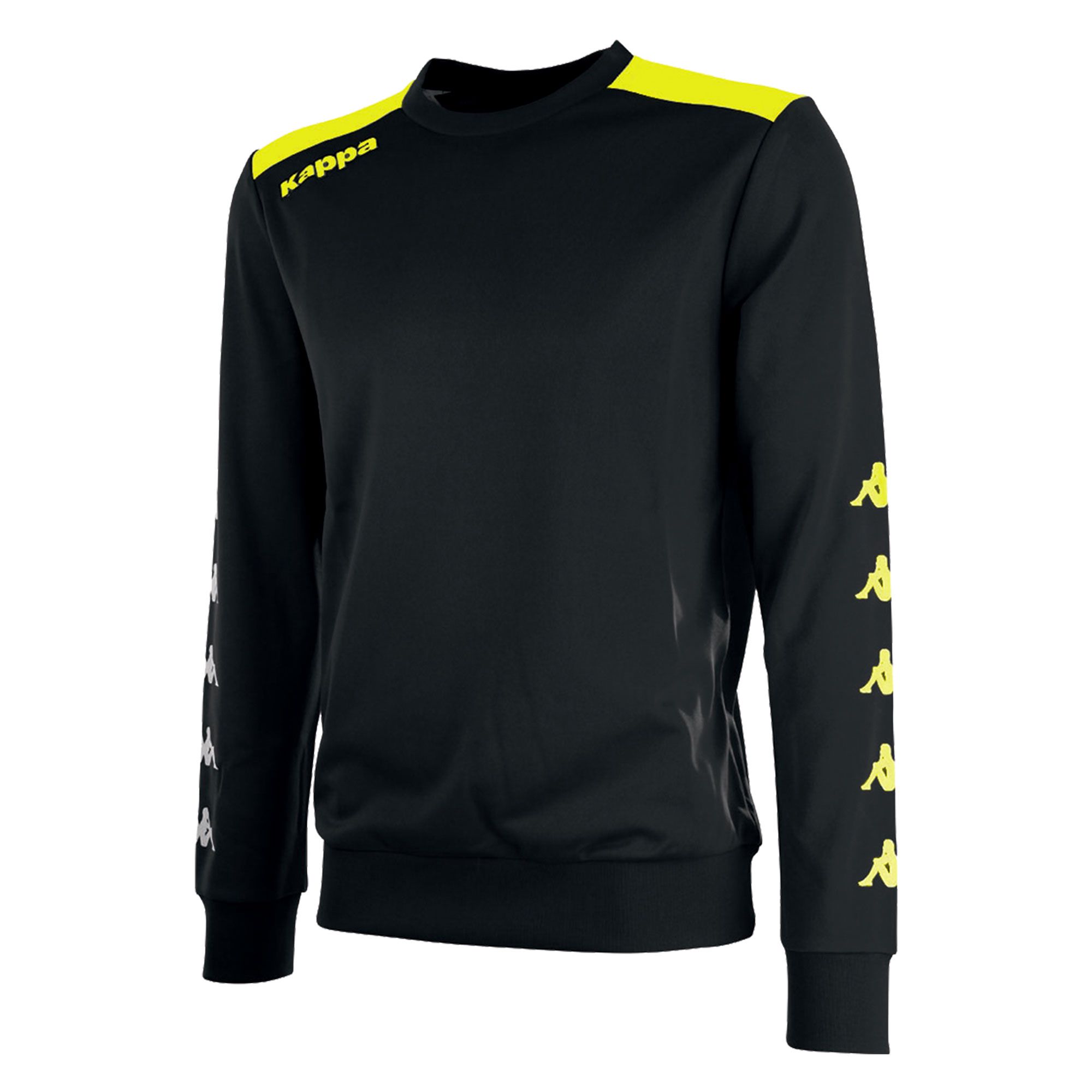 Sudadera de Training Kappa Saguedo Niño Negro Flúor - Fútbol Factory
