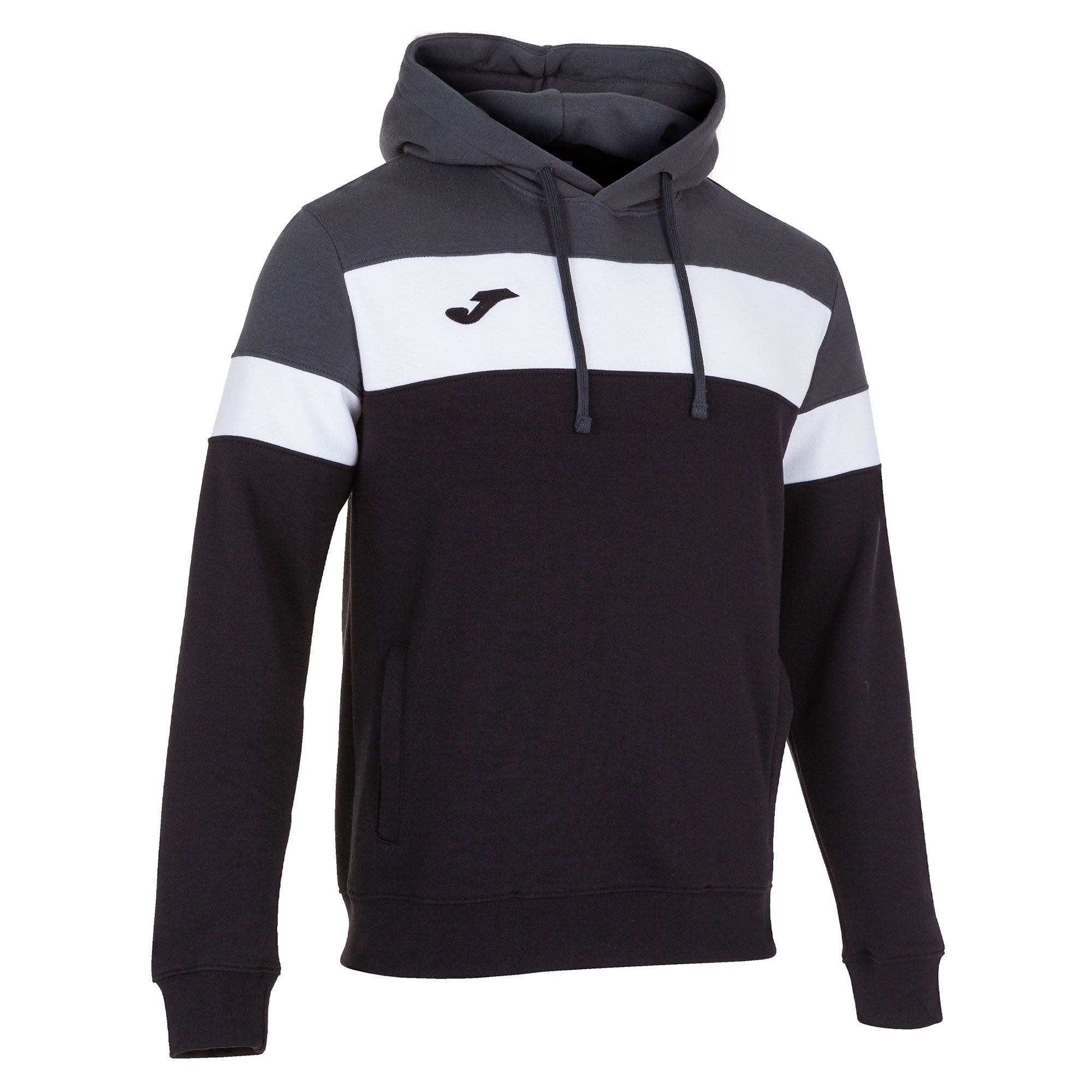 Sudadera con Capucha de Training Crew III Negro Gris - Fútbol Factory