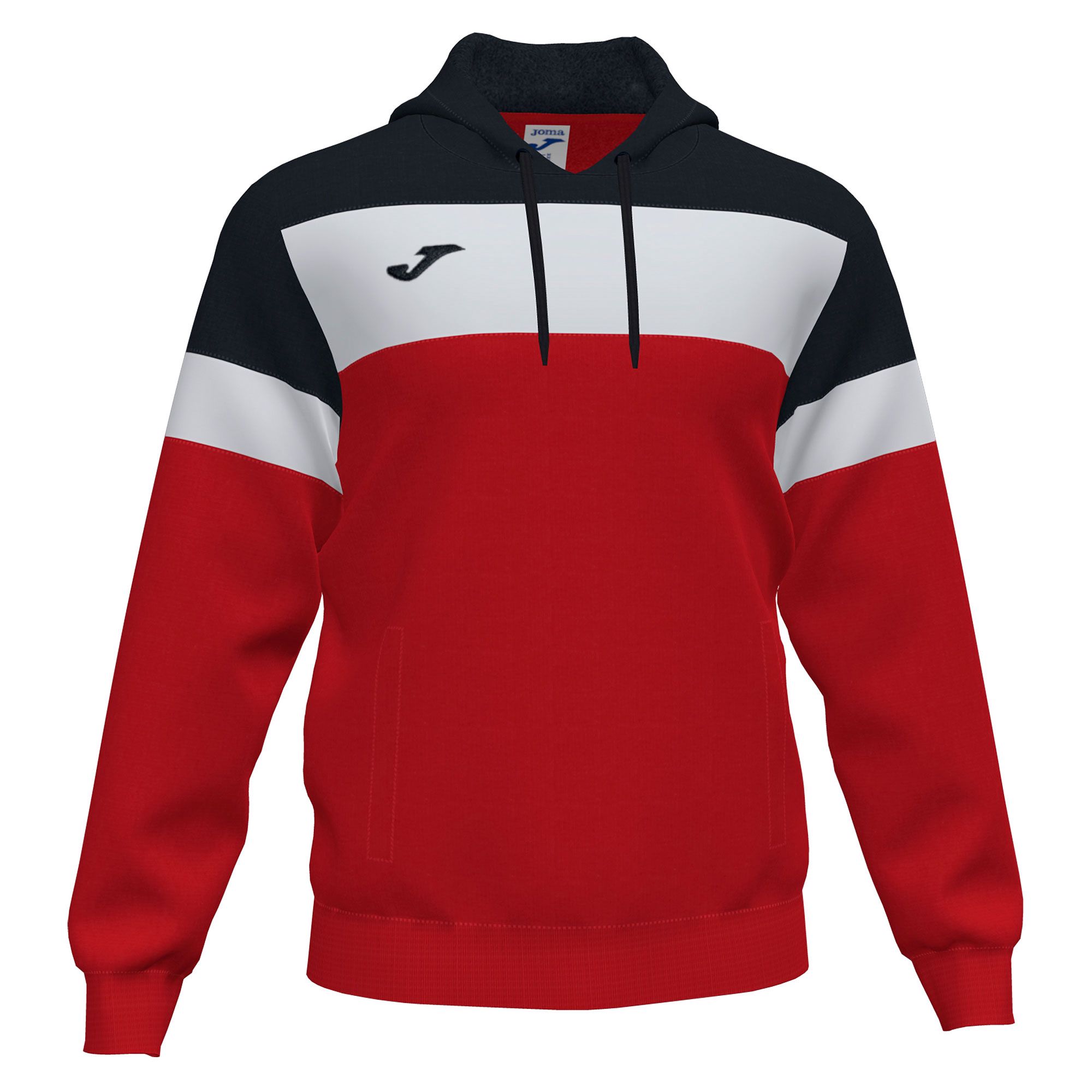 Sudadera con Capucha de Training Crew III Rojo Negro - Fútbol Factory