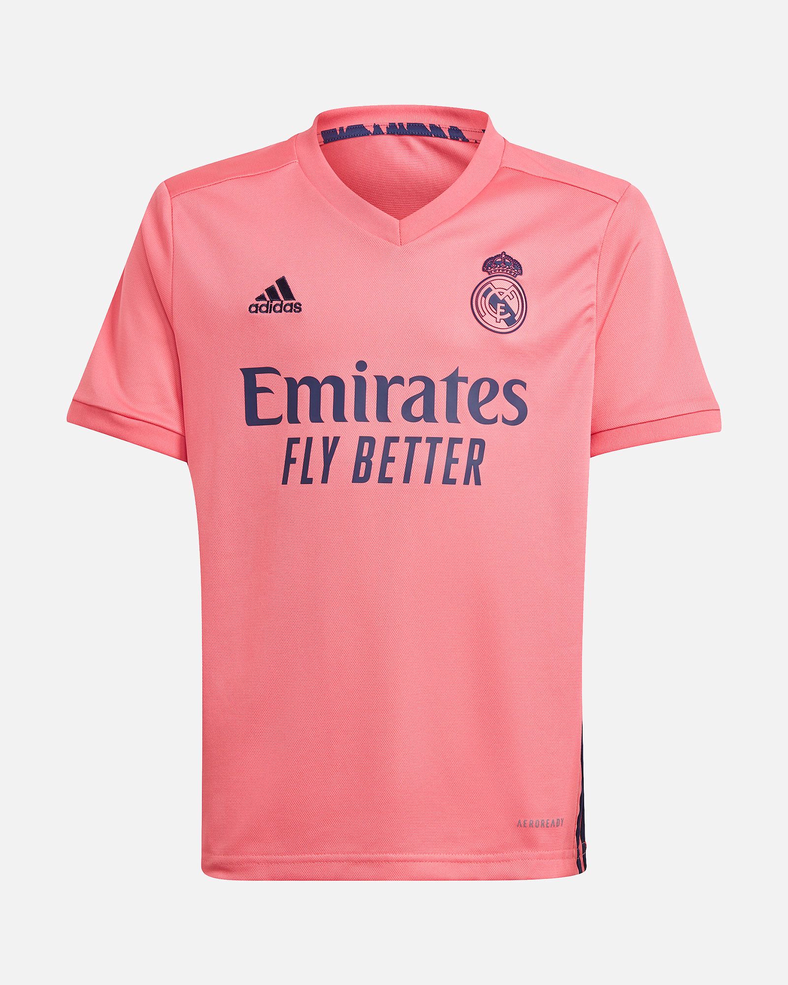 Conjunto 2ª Real Madrid 2020/2021 Junior Rosa - Fútbol Factory