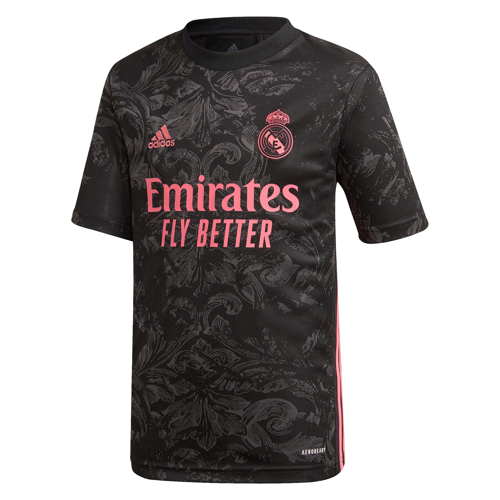 Camiseta 3ª Real Madrid 2020/2021 Junior Negro Rosa - Fútbol Factory