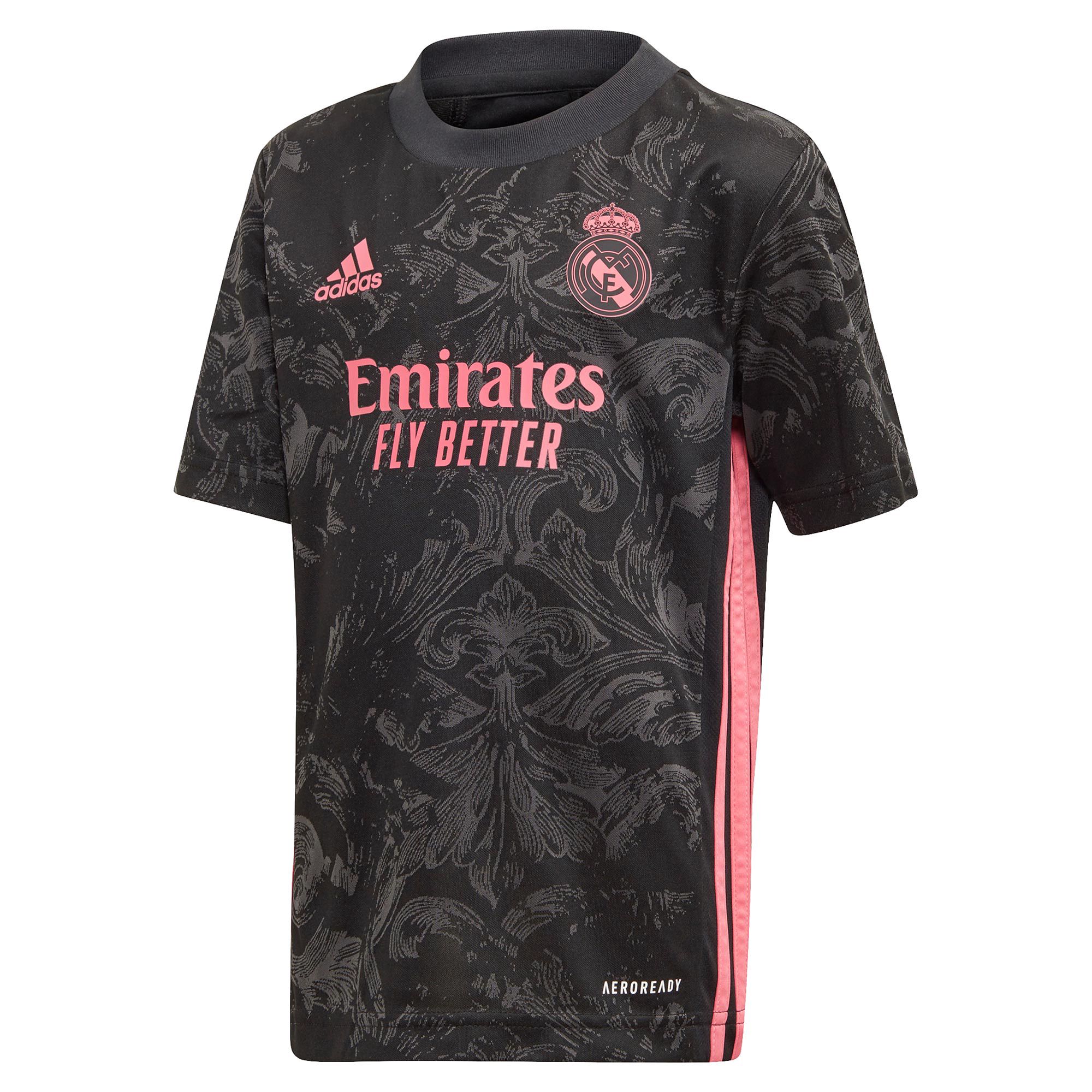 Conjunto 3ª Real Madrid 2020/2021 Infantil Negro Rosa - Fútbol Factory