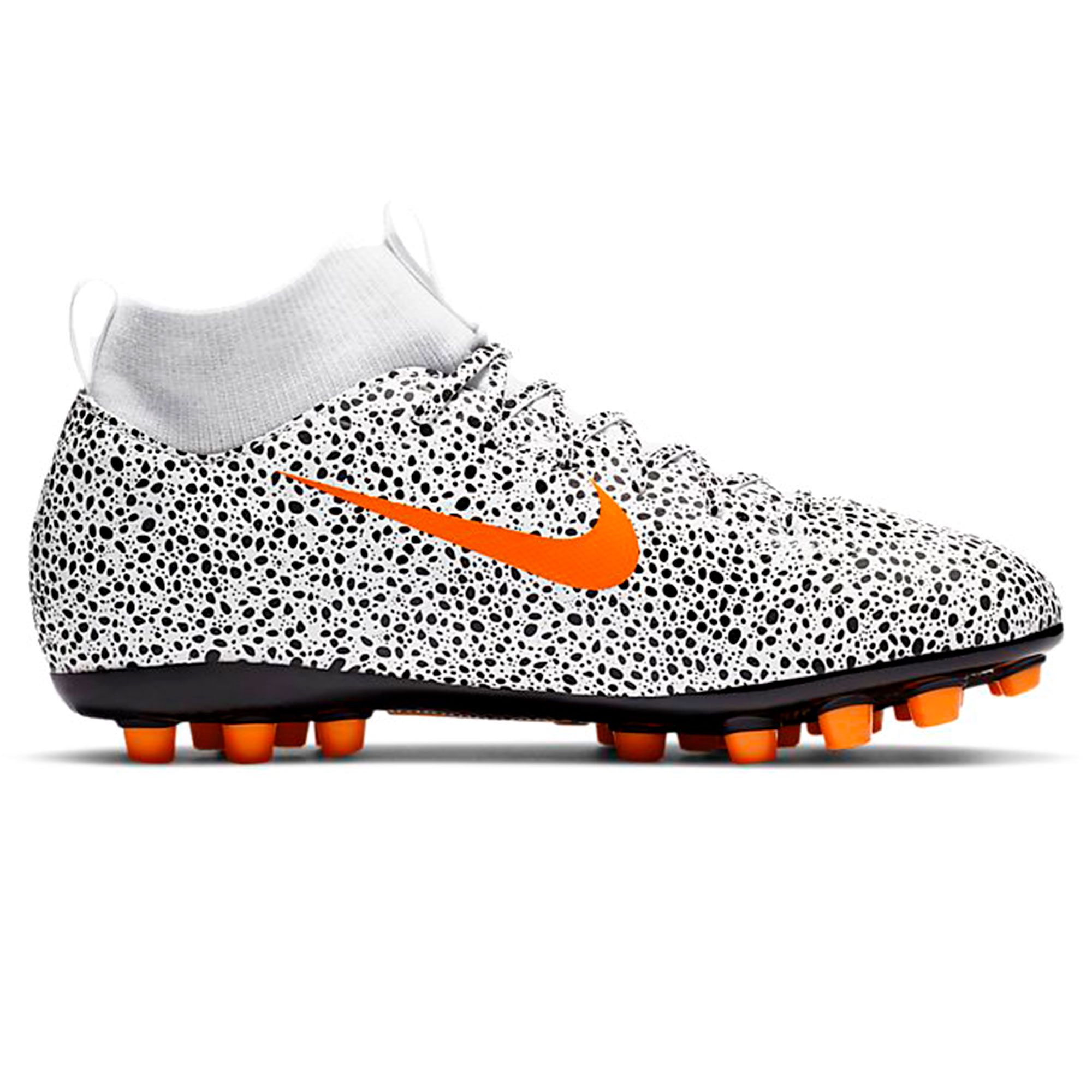 Botas de Fútbol Nike Mercurial Superfly 7 Academy CR7 AG Junior Blanco Naranja - Fútbol Factory