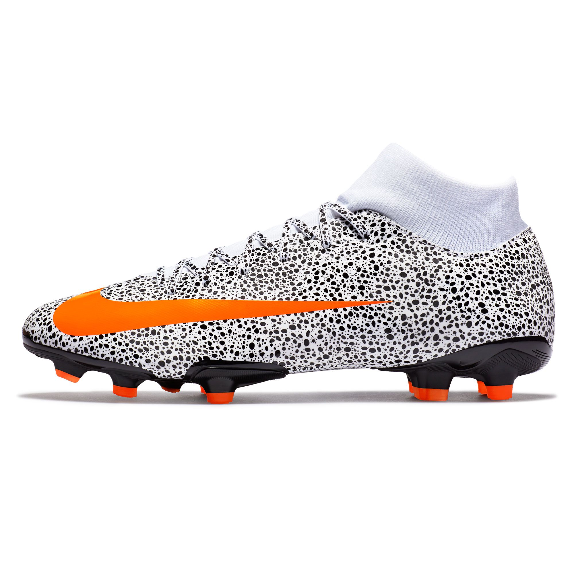 Botas de Fútbol Nike Mercurial Superfly 7 Academy CR7 MG Blanco Naranja - Fútbol Factory