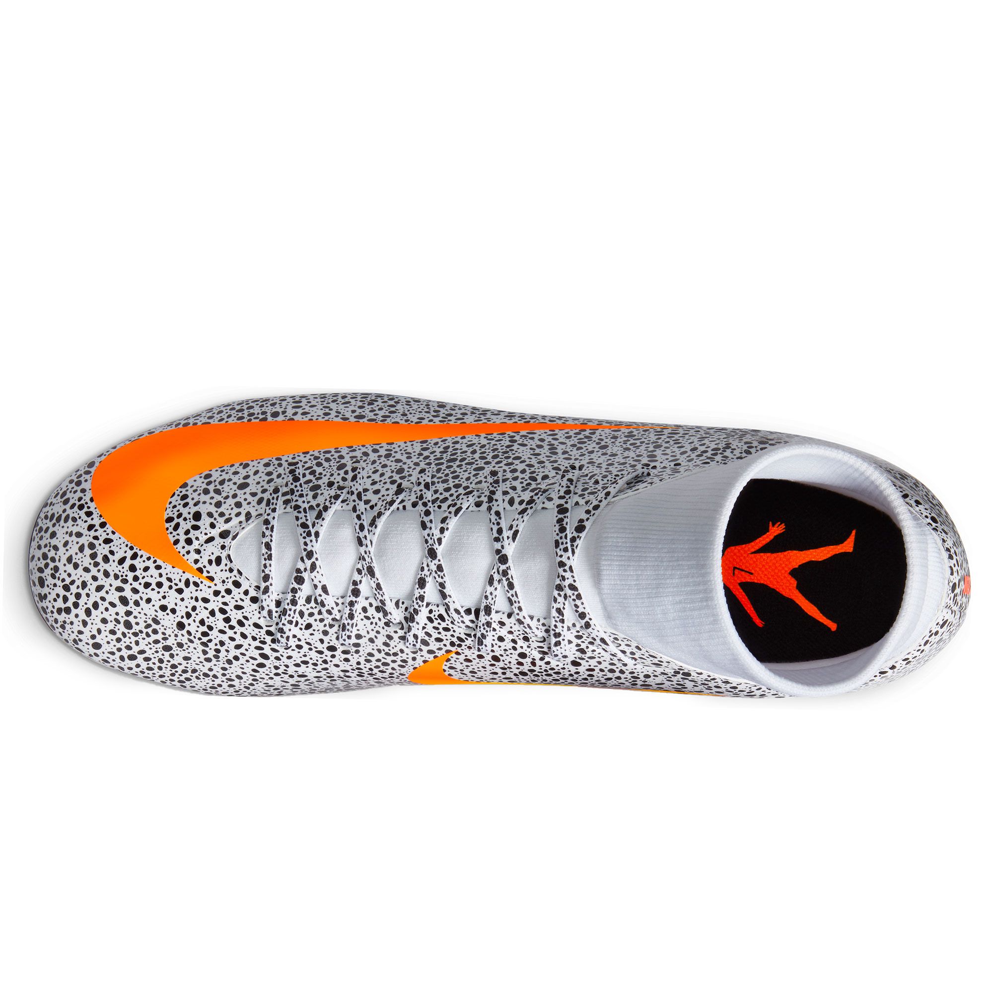 Botas de Fútbol Nike Mercurial Superfly 7 Academy CR7 MG Blanco Naranja - Fútbol Factory