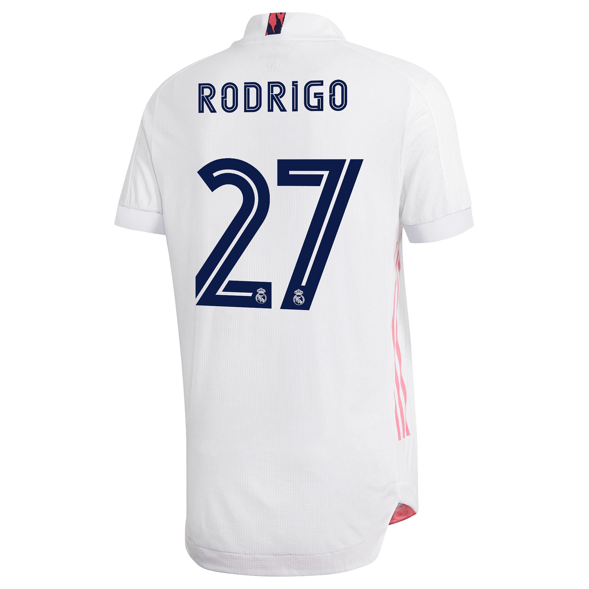 Camiseta 1ª Real Madrid 2020/2021 Authentic Rodrigo - Fútbol Factory