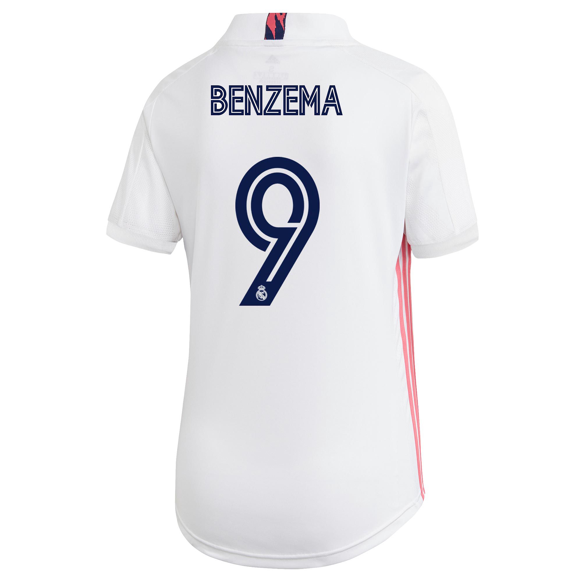 Camiseta 1ª Real Madrid 2020/2021 Mujer Benzema - Fútbol Factory
