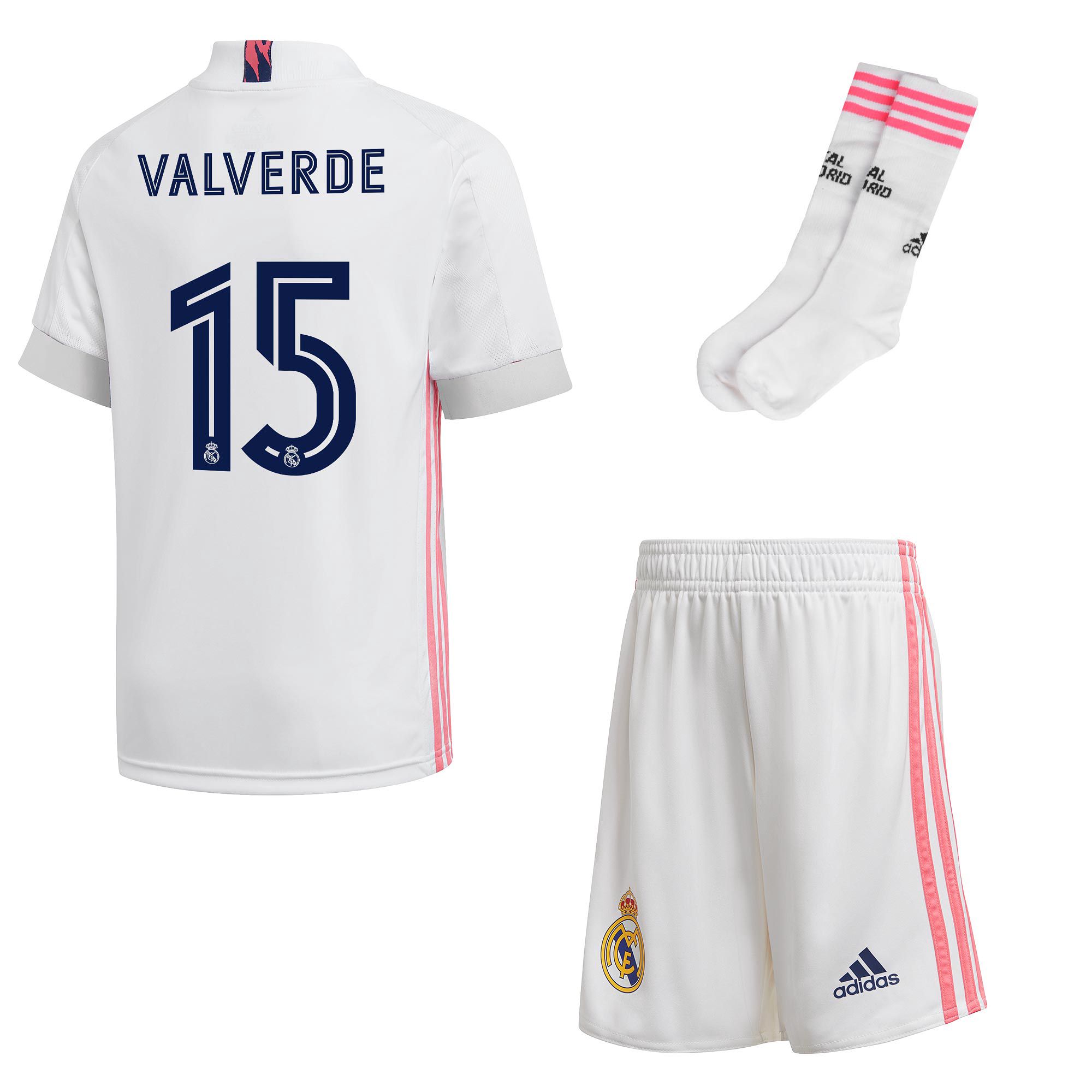 Conjunto 1ª Real Madrid 2020/2021 Junior Valverde - Fútbol Factory