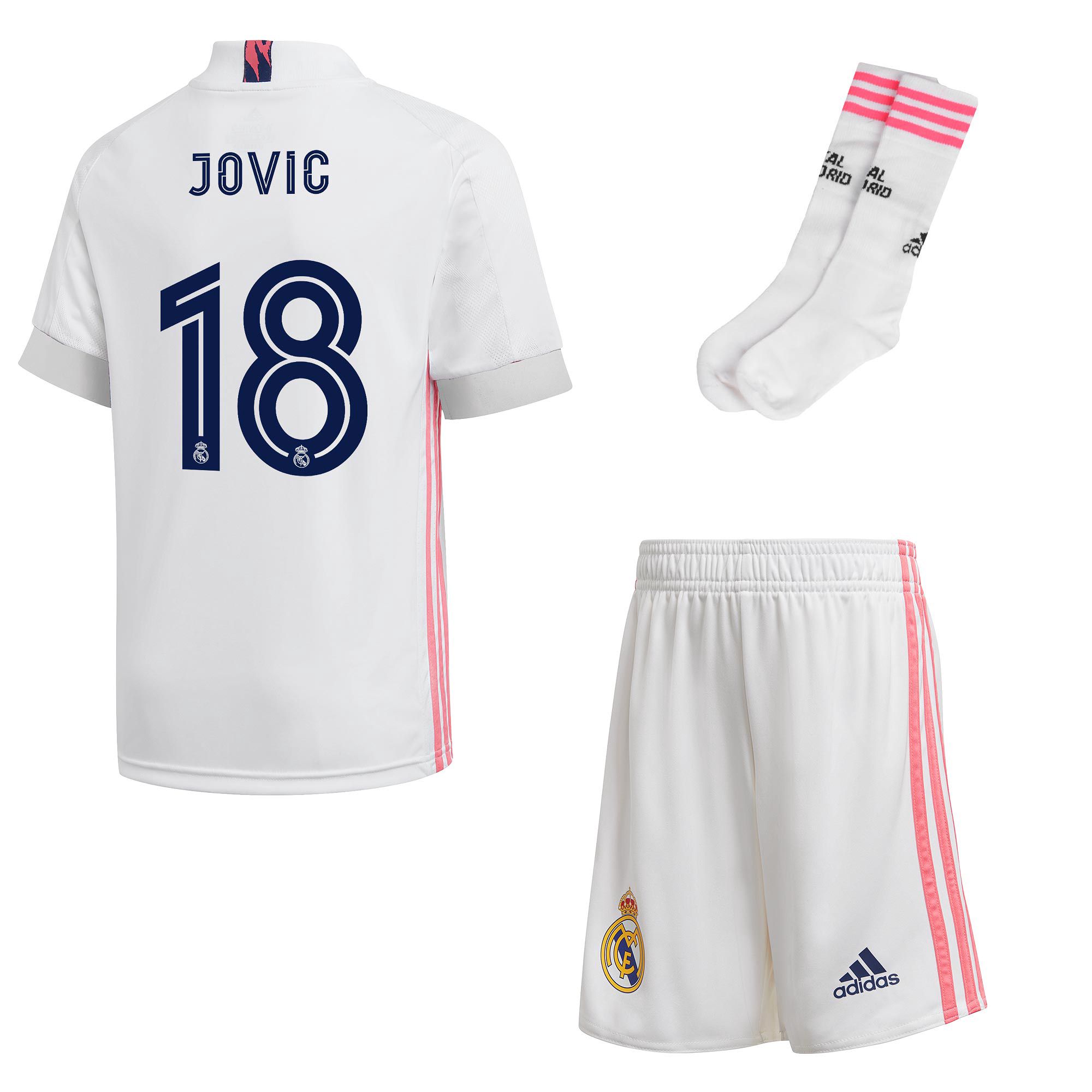 Conjunto 1ª Real Madrid 2020/2021 Junior Jovic - Fútbol Factory
